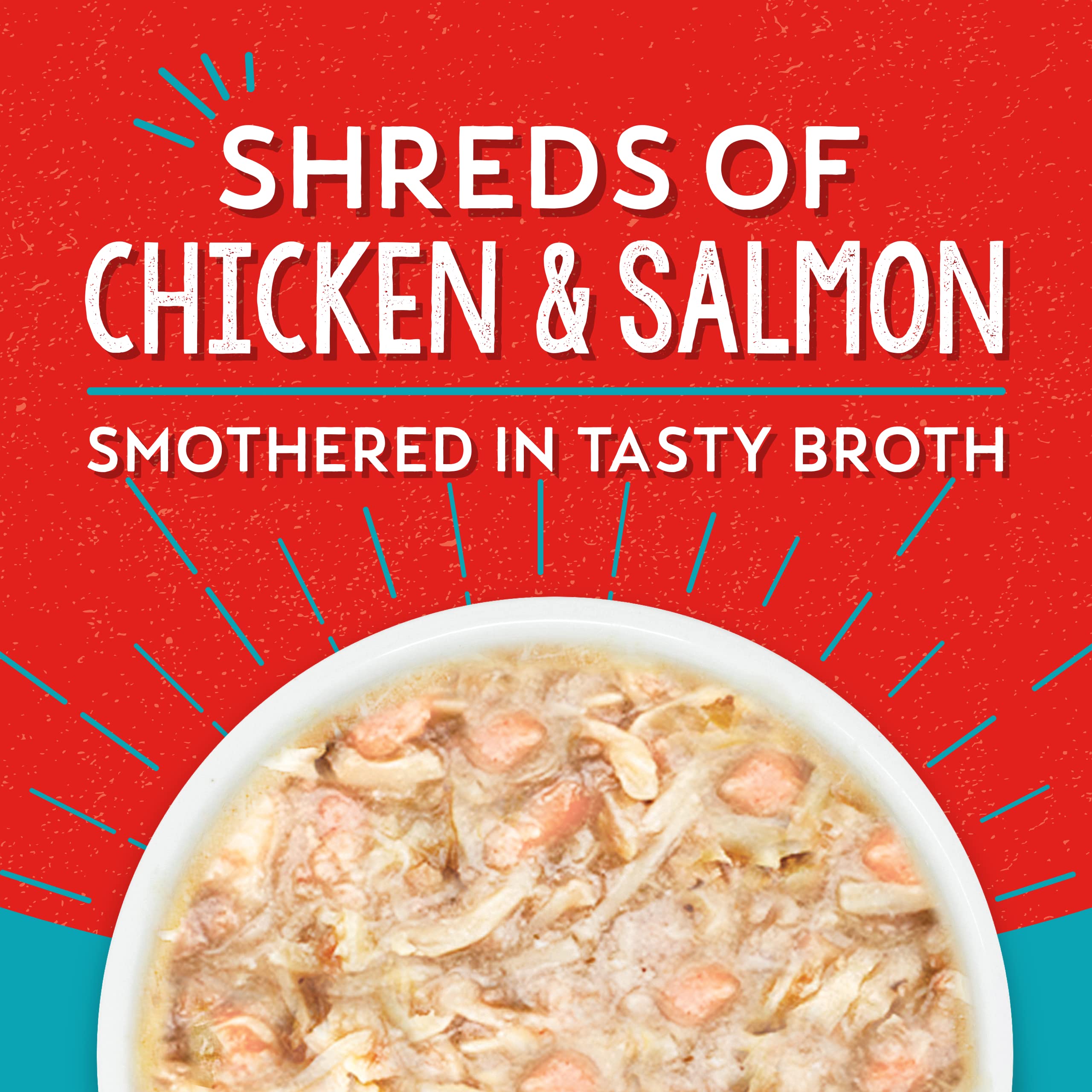 Stella & Chewy's Lil Bites Savory Stews for Small Breeds Chicken & Salmon Dinner in Broth, 2.7 oz. Cups (Pack of 12)