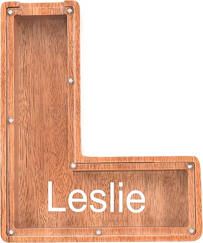 Alcancías con nombre personalizado para niños, alcancía con letra personalizada, banco de dinero del alfabeto de madera, regalos para niños y niñas,