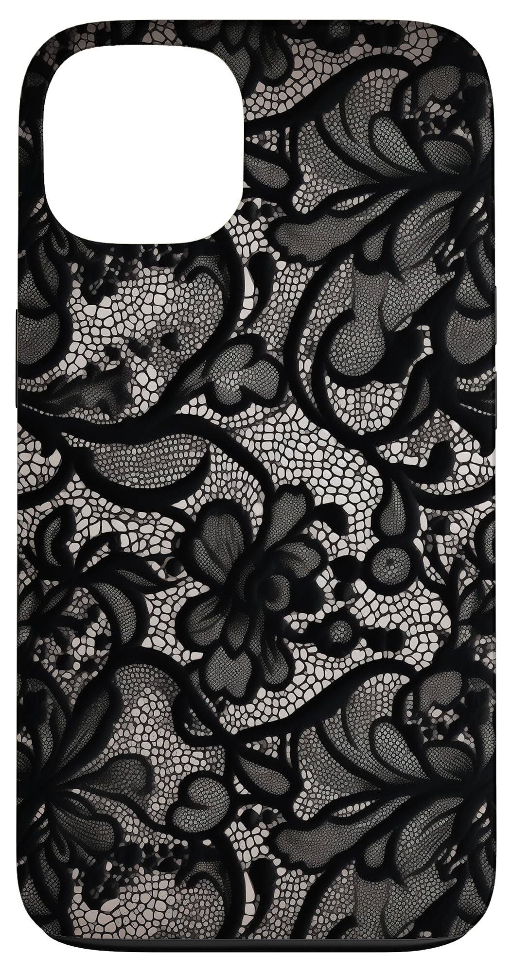 Black Lace Vintage Pattern Case for iPhone 13