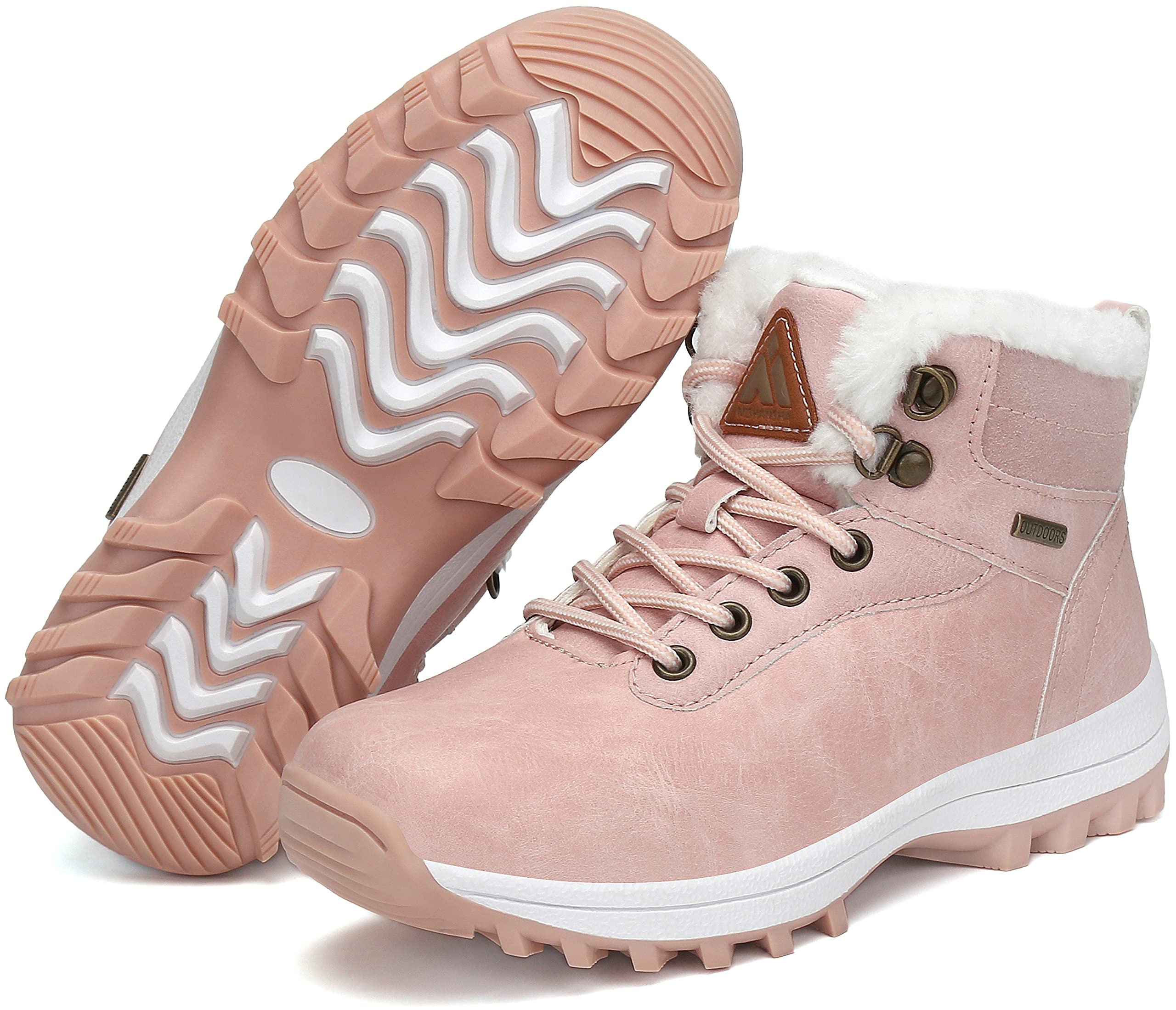 Mishansha Botines Invierno Niños Zapatos Invierno Calientes Antideslizante para Niño Niña, Gr.24-36