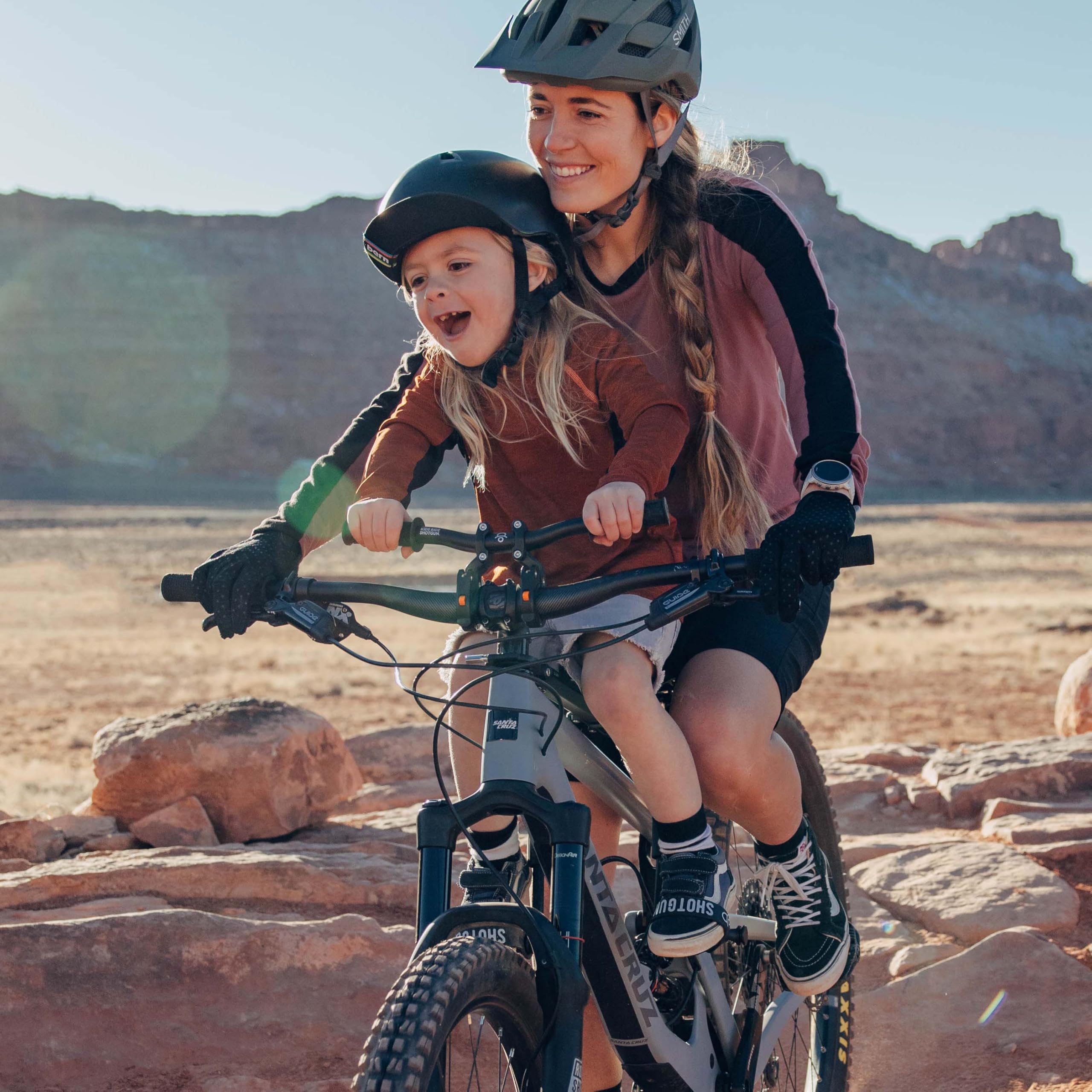 Kids Ride Shotgun – mocowanie na kierownicę MTB, pasuje do większości nowoczesnych rowerów górskich dla dorosłych, akcesoria do fotelika dziecięcego Shotgun (uchwyt Pro MTB)