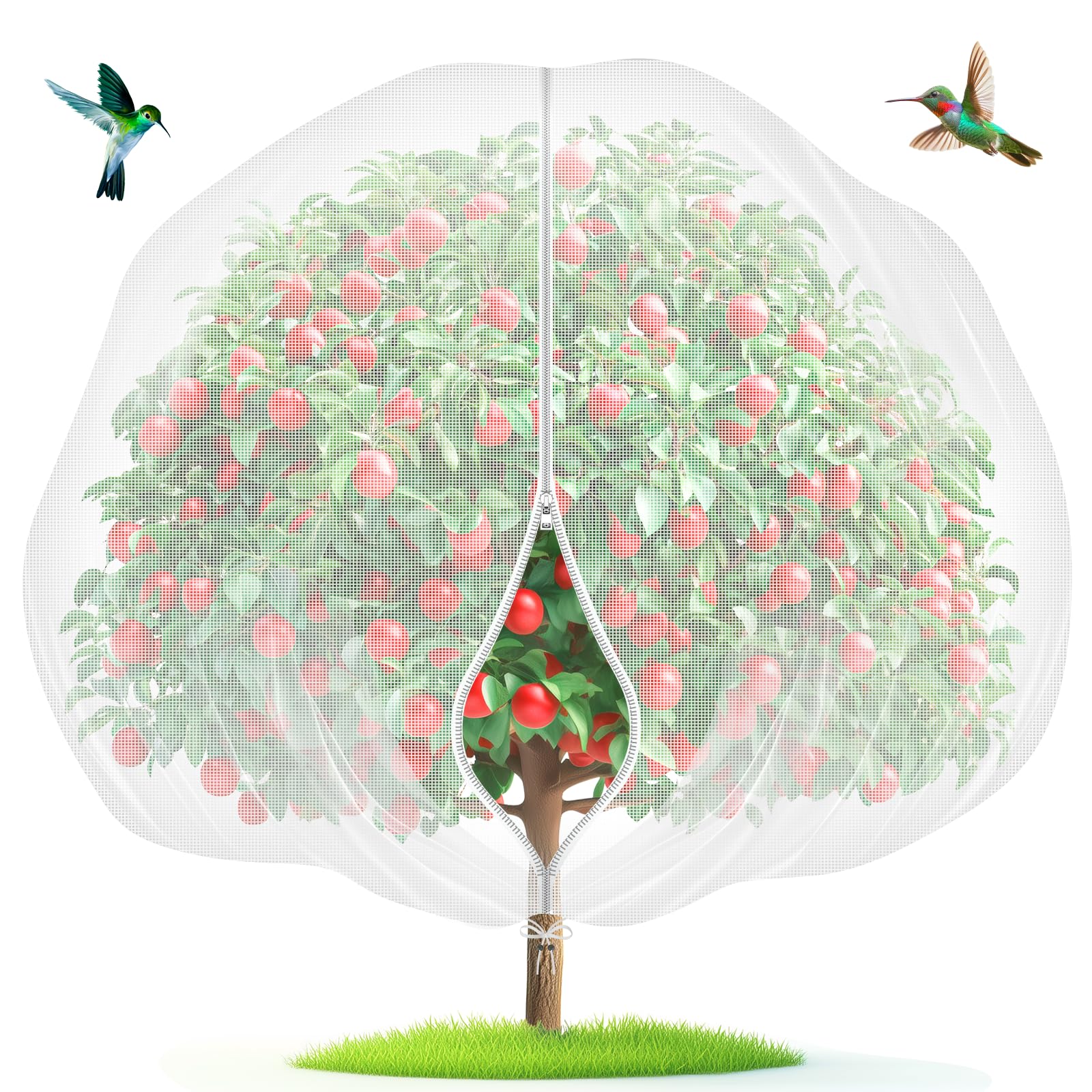Extra-Thick Garden Netting With Drawstring & Zipper-Insect &Bird Protection For Fruits,Citrus Extra-Thick Garden Netting With Drawstring & Zipper-Insect &Bird Protection For Fruits,Citrus