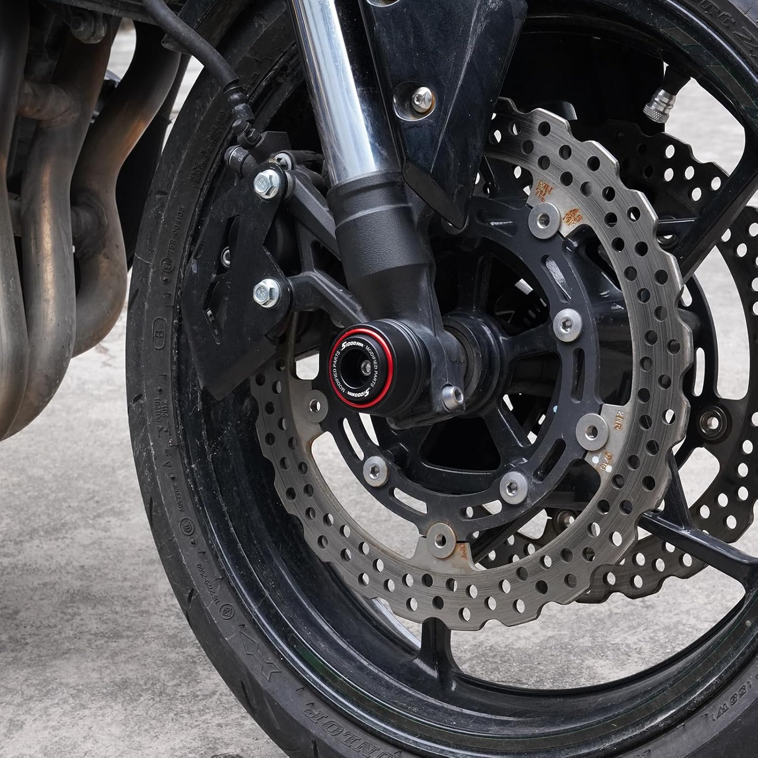 Compatible with Motorcycle S1000RR S1000R S1000XR S 1000RR 1000R 1000XR 2008-2023 2024 2025 2026 Front Wheel Axle Crash Protector Pad Rear Swingarm Spools Slider Stand Accessories (Red)