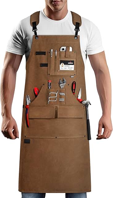 29 Shrimp and Sausage Ramen Recipes for Bold Flavor 111 NoCry Woodworking Apron for Men — Reinforced Pockets with Metal Rivets, ...