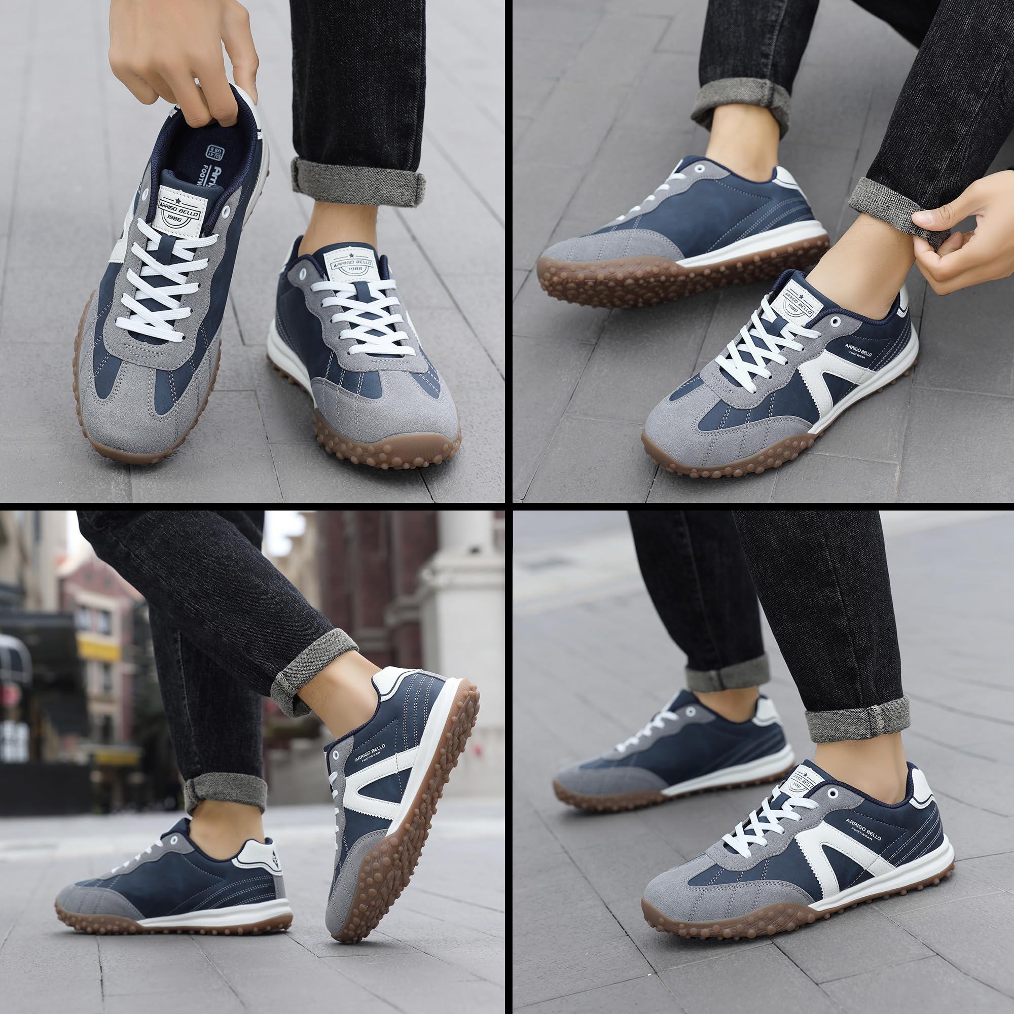 ARRIGO BELLO Scarpe Uomo Sneakers Casual Leggere Ginnastica Antiscivolo Basse Scarpe per Outdoor all'Aperto EU 41-46