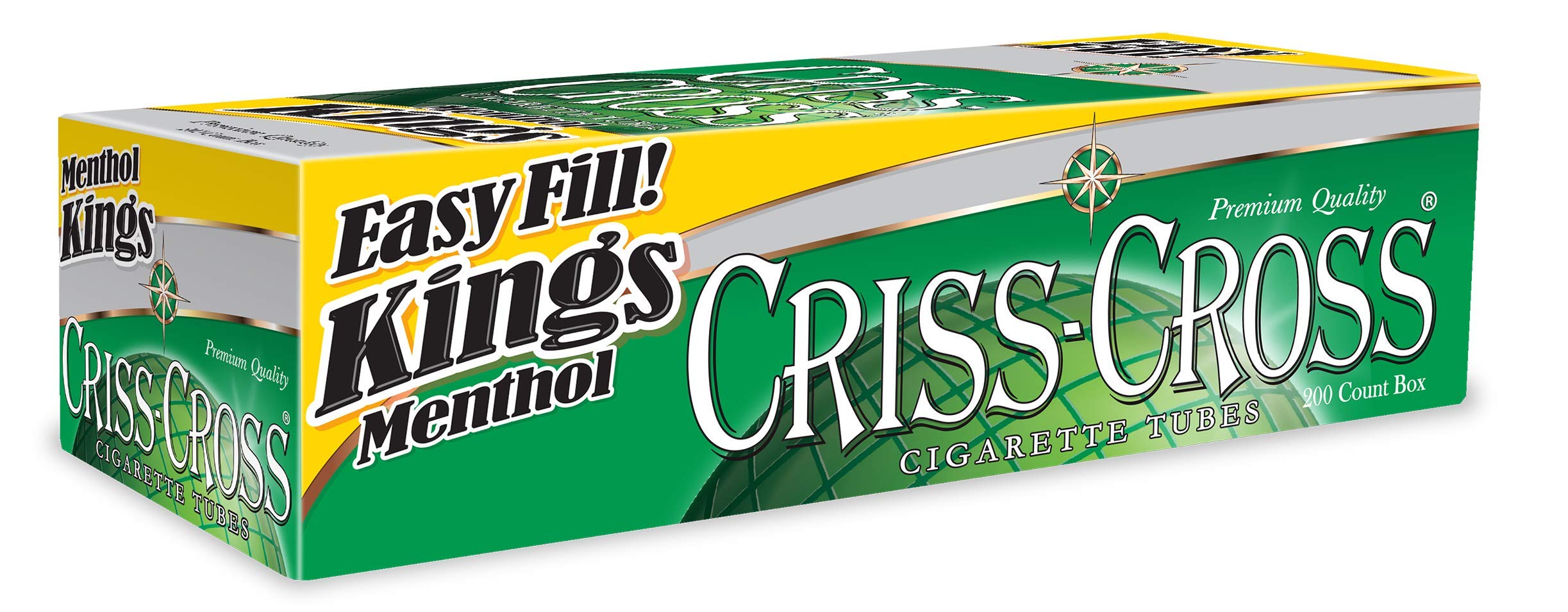 criss cross tobacco tubes CRISS CROSS Green King Menthol Cigarette Tubes (200ct Per Box) 5 Boxes :  Amazon.in: Health & Personal Care