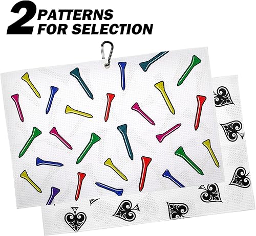 Miniatura 7 de barudan golf Toalla de golf de la suerte, accesorios de golf en el campo, toallas de golf para bolsas de golf para hombres, Poker Acecamisetas