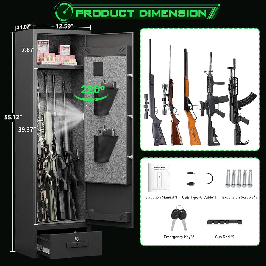 bóveda de pistola de huellas dactilares