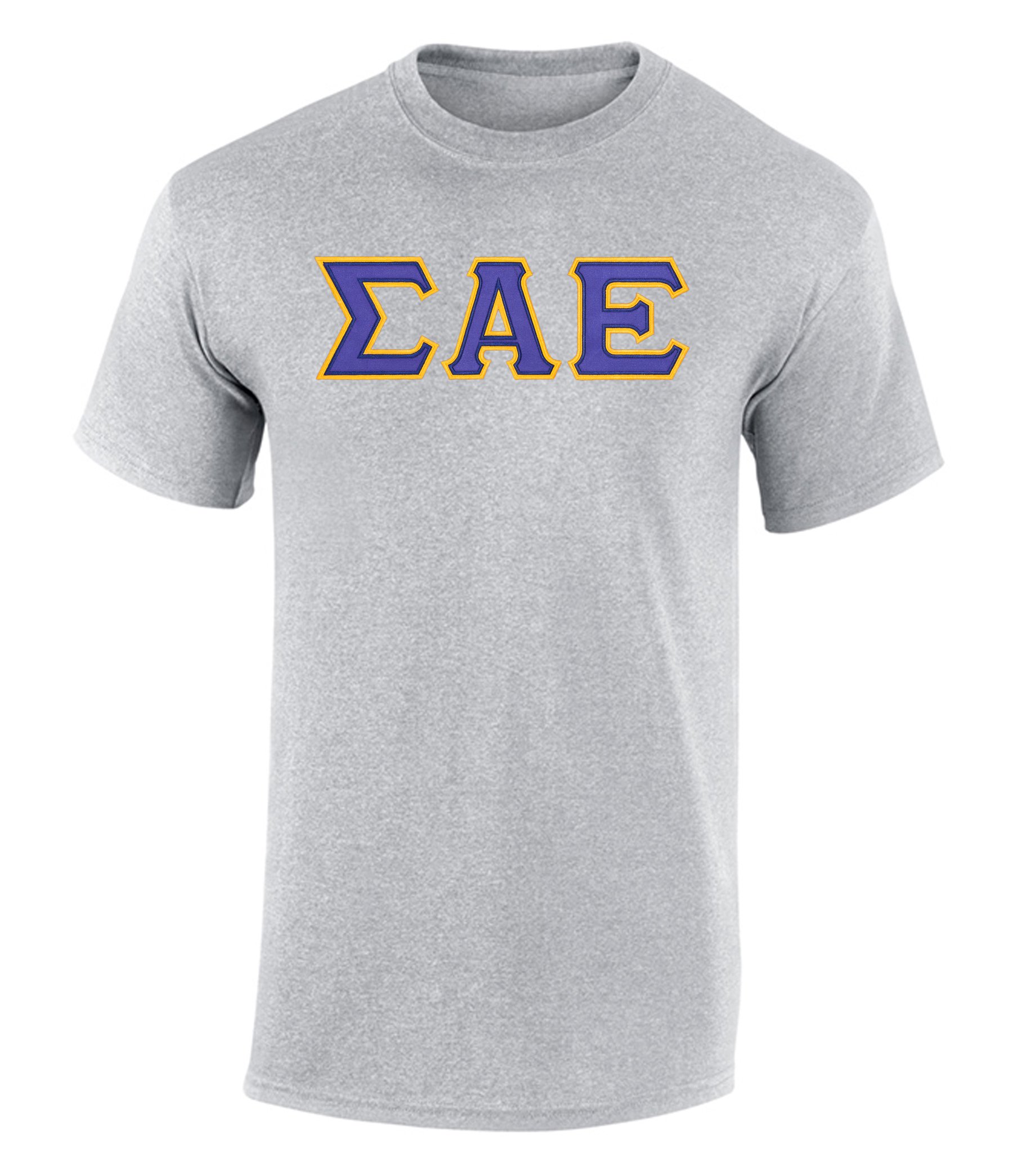 Fashion Greek Sigma Alpha Epsilon Twill Letter Tee