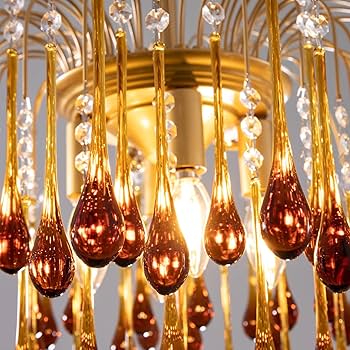 グッドセレクト TOCHIC Crystal Gold Chandelier Modern Chandeliers for Dining