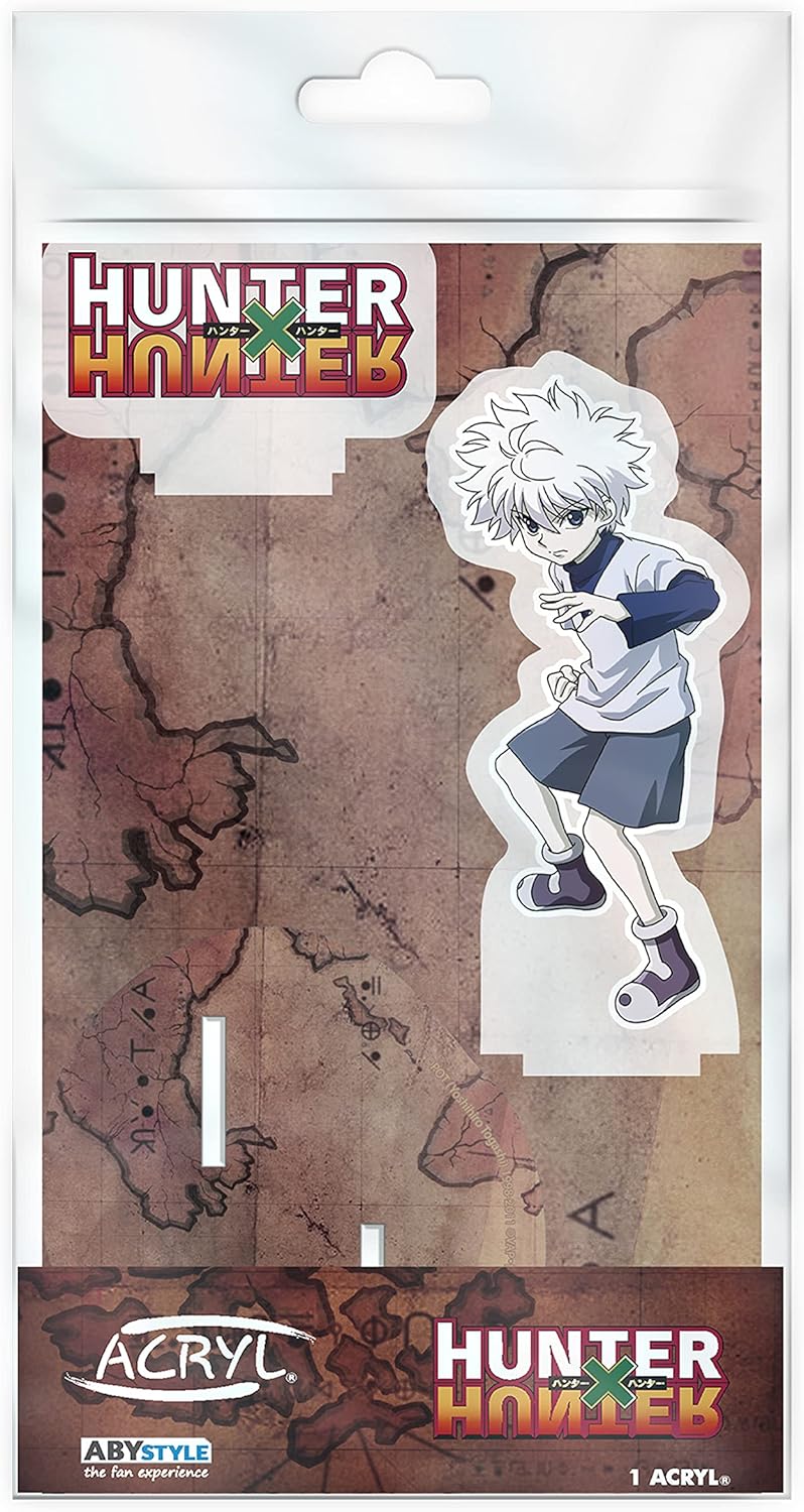 ABYSTYLE Hunter X Hunter Killua Zoldyck Acryl® Stand Figure 4" Tall Anime Manga Desktop Accessories Merch Gift