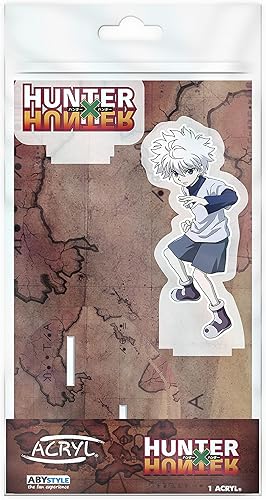 Miniatura 2 de ABYSTYLE Hunter X Hunter Killua Zoldyck Acrylic - Figura de soporte de 4 pulgadas de alto, accesorios de escritorio de anime manga para regalo
