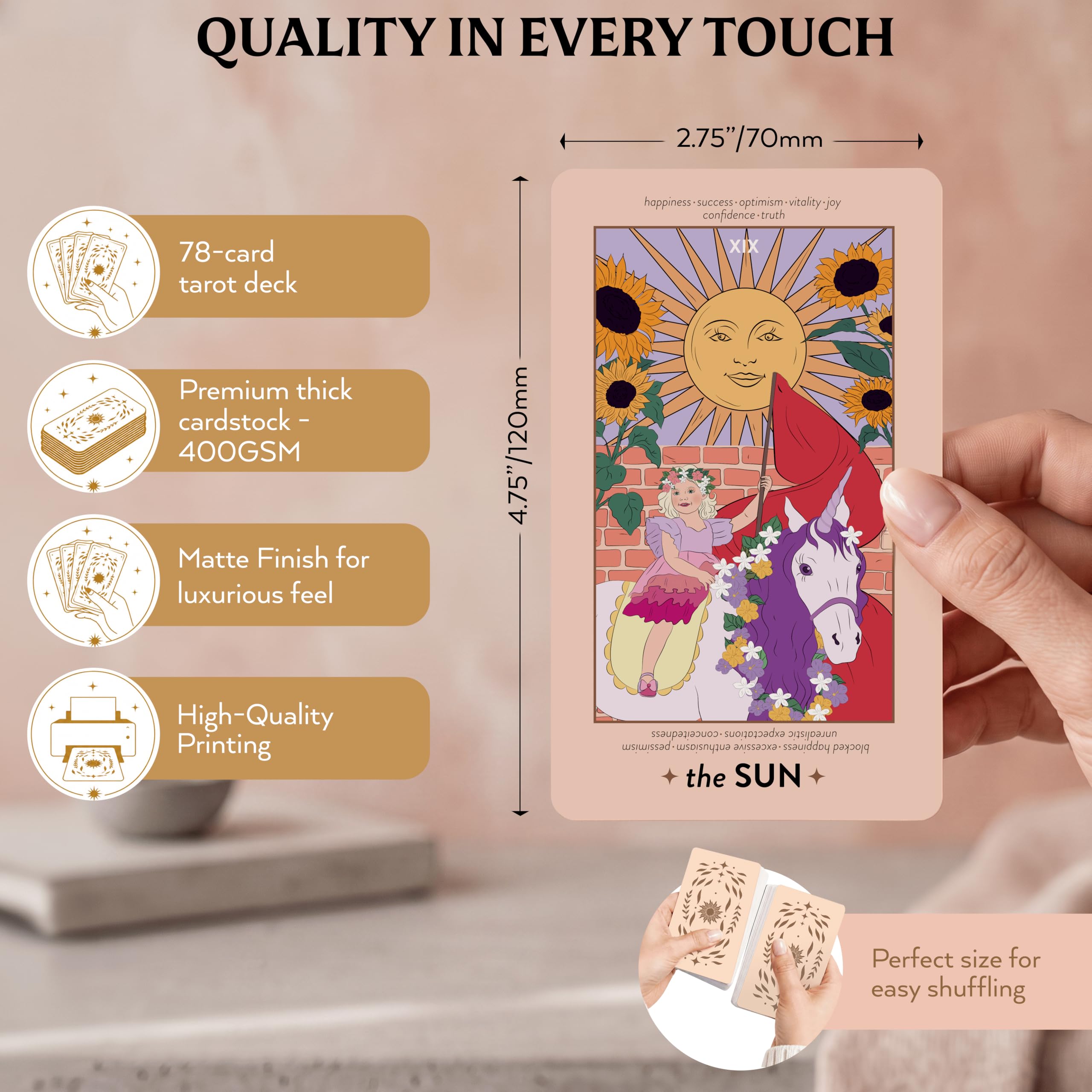 Amazon.co.jp: Wyspell フェミニンなタロットカードデッキ-意味のある