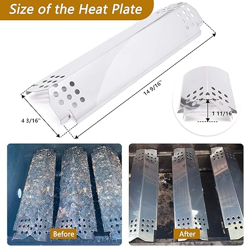 Miniatura 5 de Piezas de repuesto para parrilla Nexgrill 720-0830H, paquete de 4 quemadores de parrilla y placas térmicas para parrillas de gas Home Depot Nexgrill