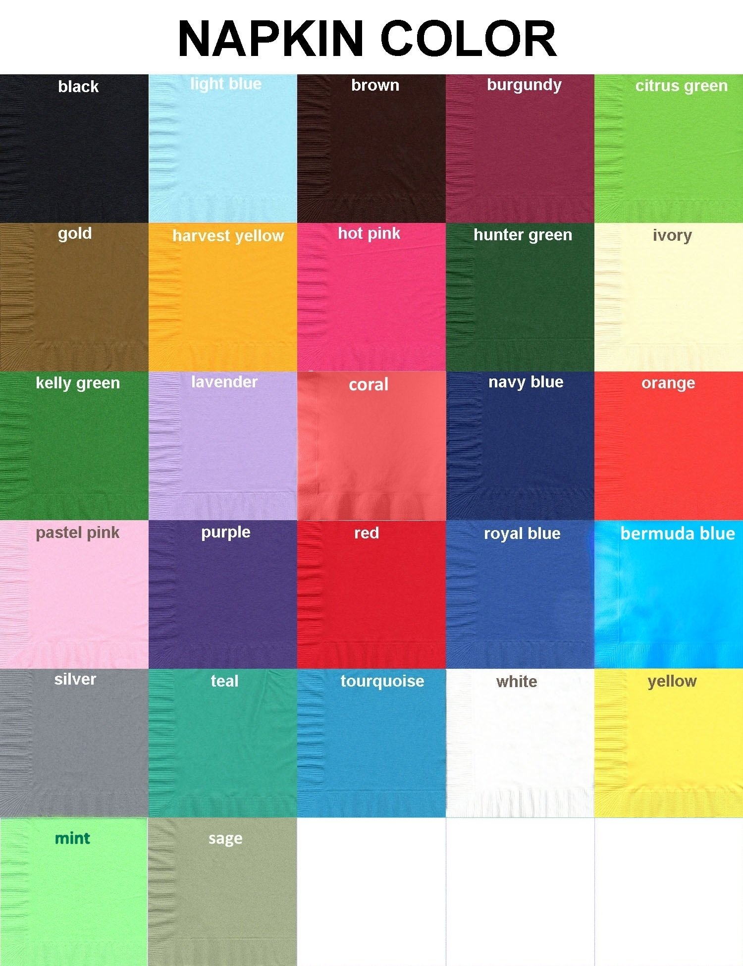 50 Plain Solid Colors Beverage Cocktail Napkins Paper - Lavender