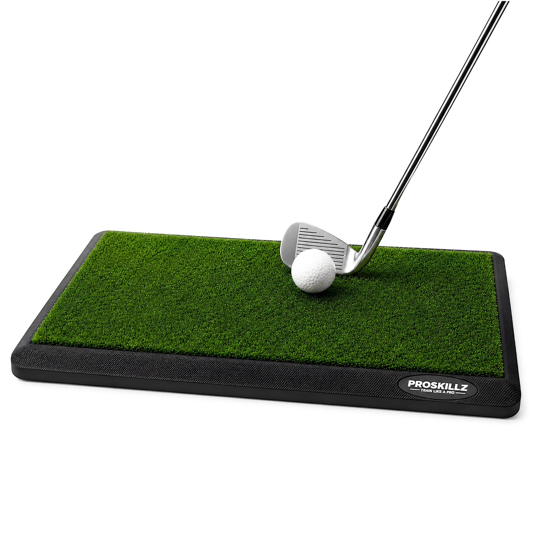 Golf Winter Strike Premium Mat by PROSKILLZ® I Portable Fairway Protection Golf Mat with Artificial Turf & Stable Base I Golf Practice Hitting Mat for Winter Rules, Fairway Shots & Training
