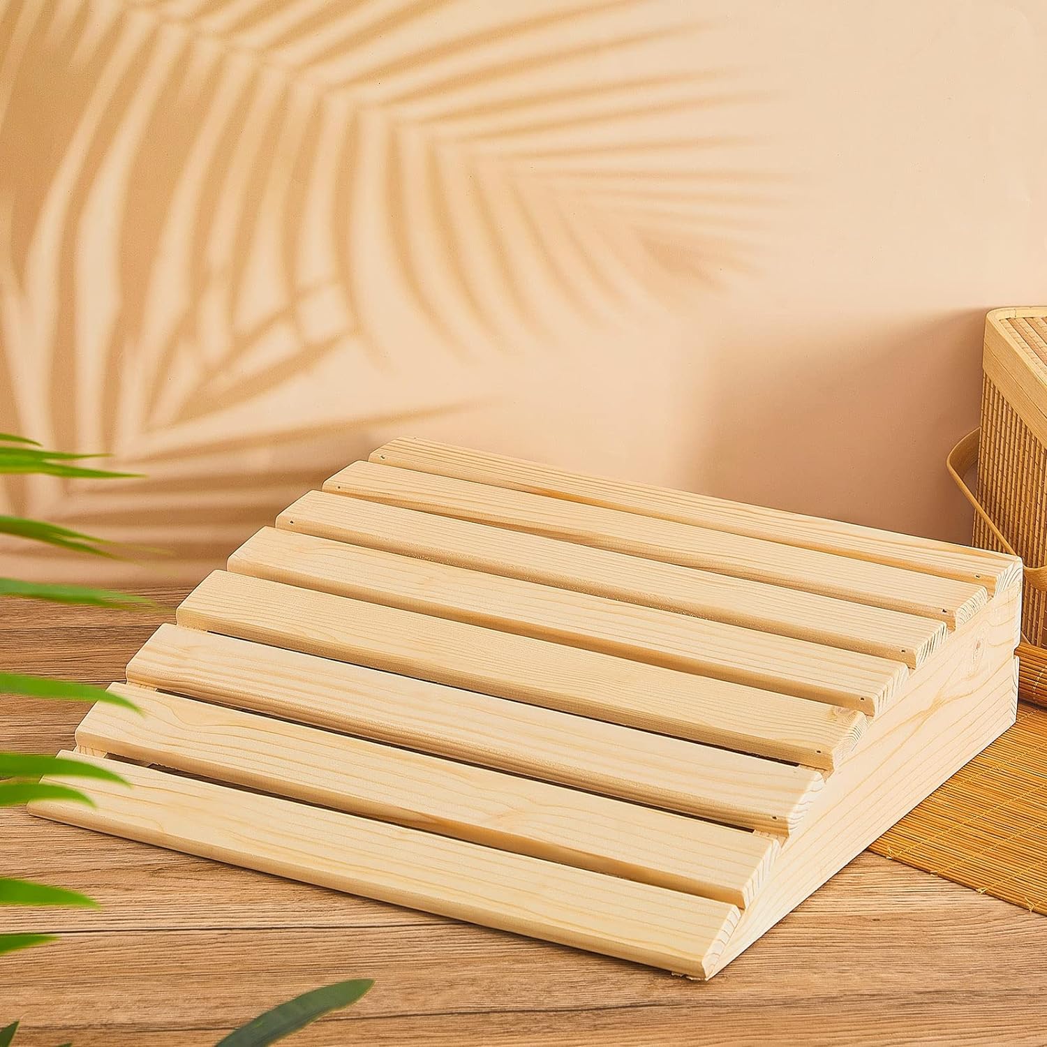 Poggiatesta In Legno Di Quercia Per Sauna – Cuscino Cervicale Rotante A 4 Punti, Supporto Per Collo E Spalle, Portatile E Antistatico