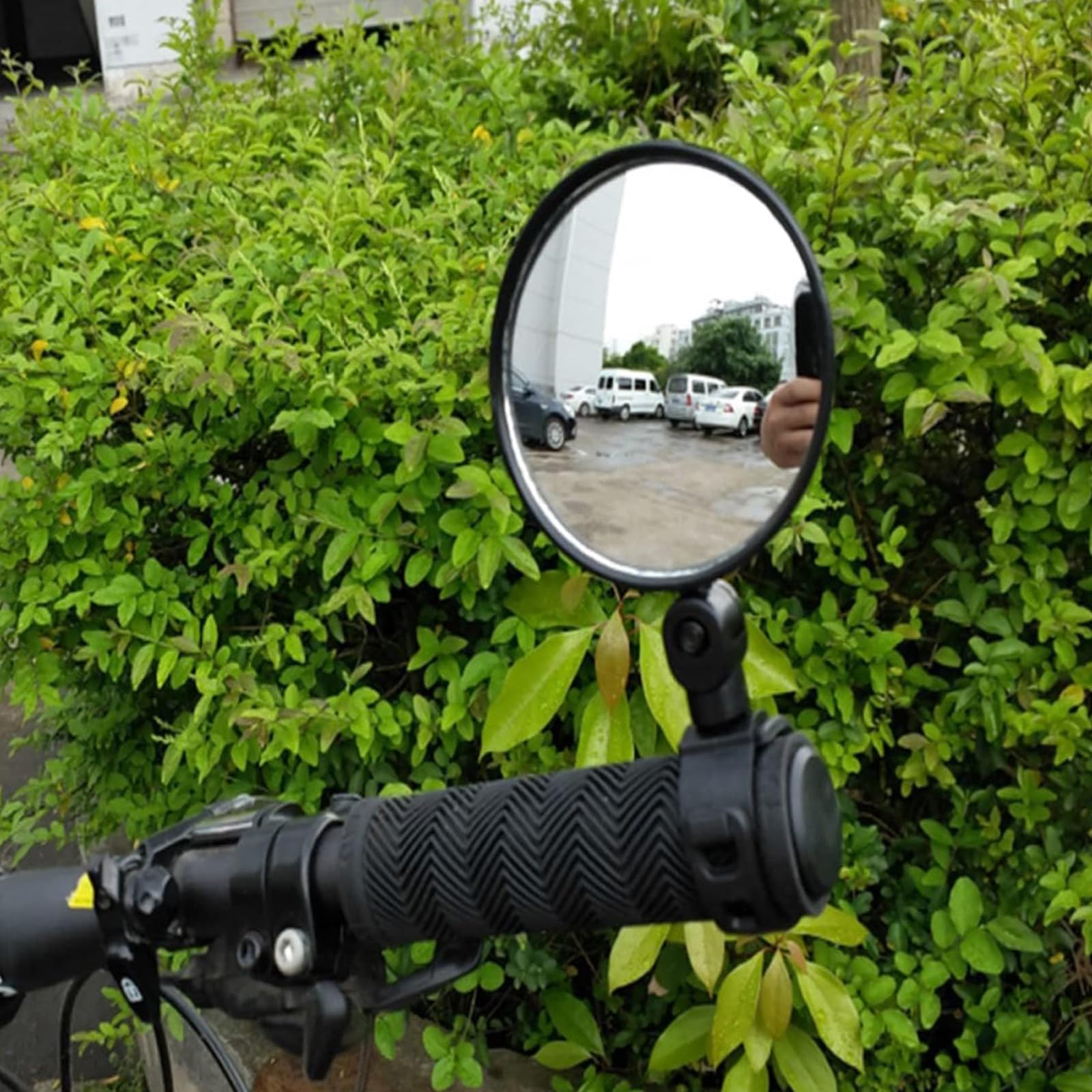 2 Pezzi Specchietto Bici Specchietti Bici Ruotabile a 360°, Specchietti Moto Grandangolo HD, Accessori Regolabile, Specchietti Bicicletta per Biciclette Motociclette (Nero)