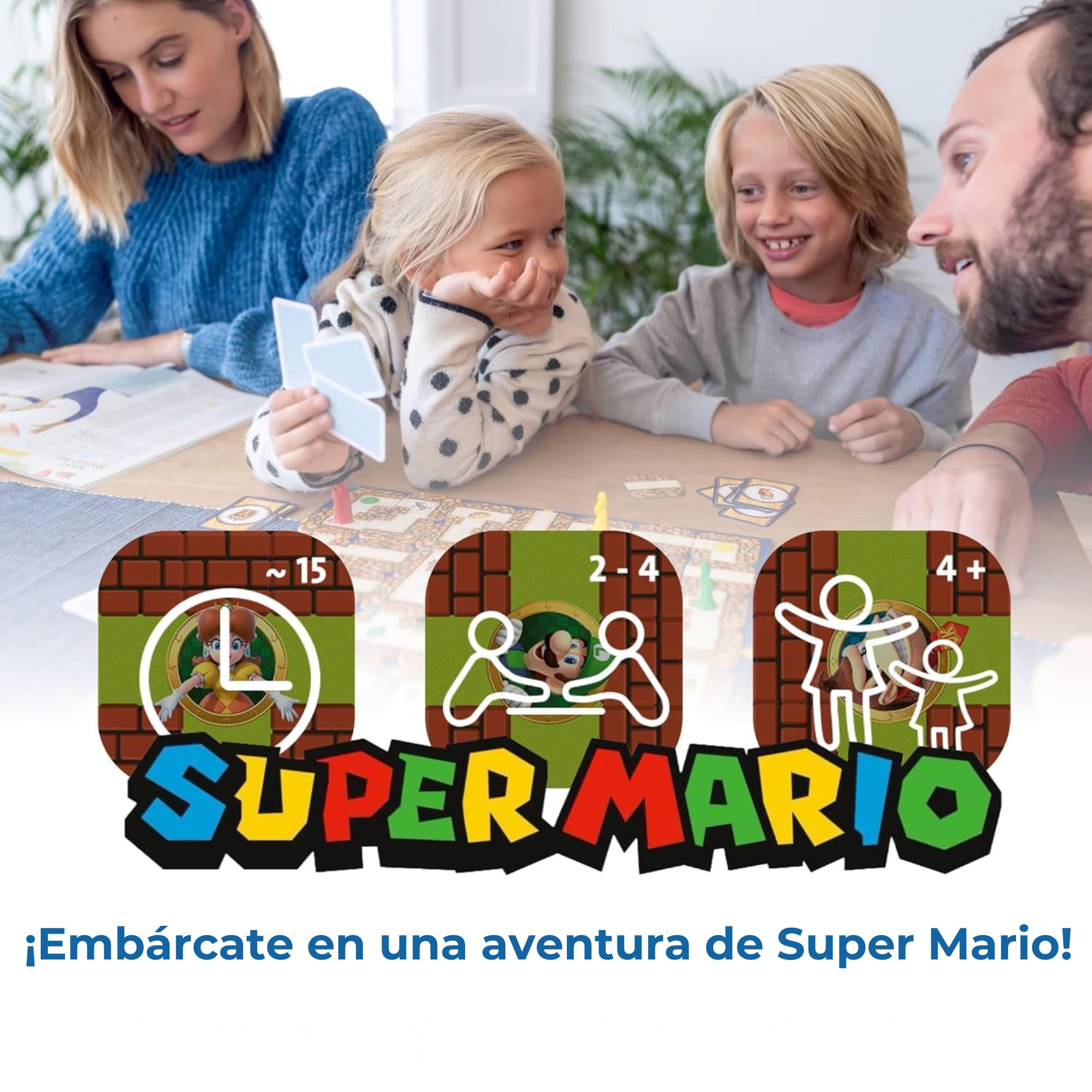Ravensburger - Laberinto Super Mario | Juegos De Mesa Niños 7 Años | Regalos para Niños | 2-4 Jugadores | Juego De Mesa 7 Años | Mario Bros | Board Games