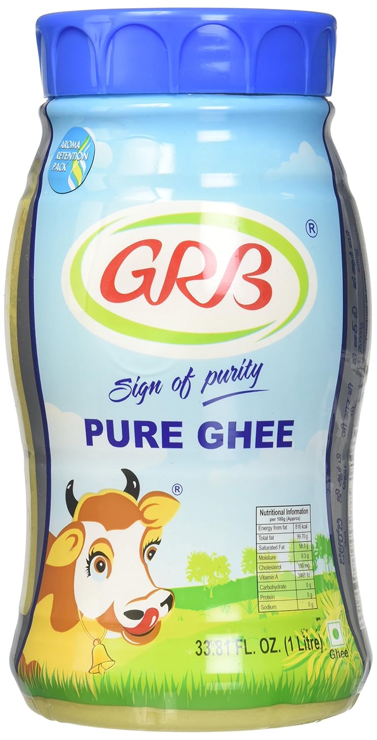 GRB Pure Ghee Sign of Purity / 33.81 Fl. Oz., 1 Litre Amazon.in