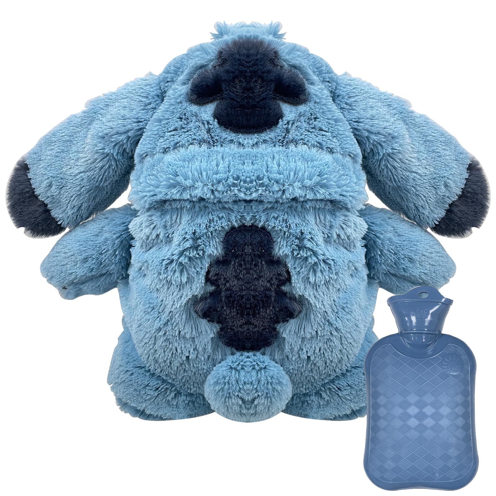 Bouillotte Peluche Stitch - Capacité 500 Ml - Chaud 3 à 6 Heures - Taille 30 Cm - Neuf