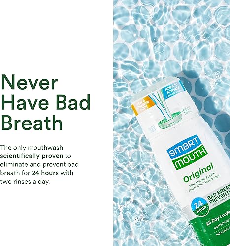 Miniatura 6 de SmartMouth Enjuague bucal activado por la boca original y seca, alivio del aliento fresco y la boca seca, enjuague bucal para prevención del mal