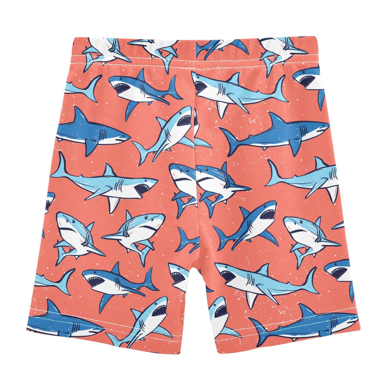 JHKKU Girls Shark Shorts Cotton Cartwheel Bike Kids Biker Under Dress Dance Short Girl Clothes 10Y