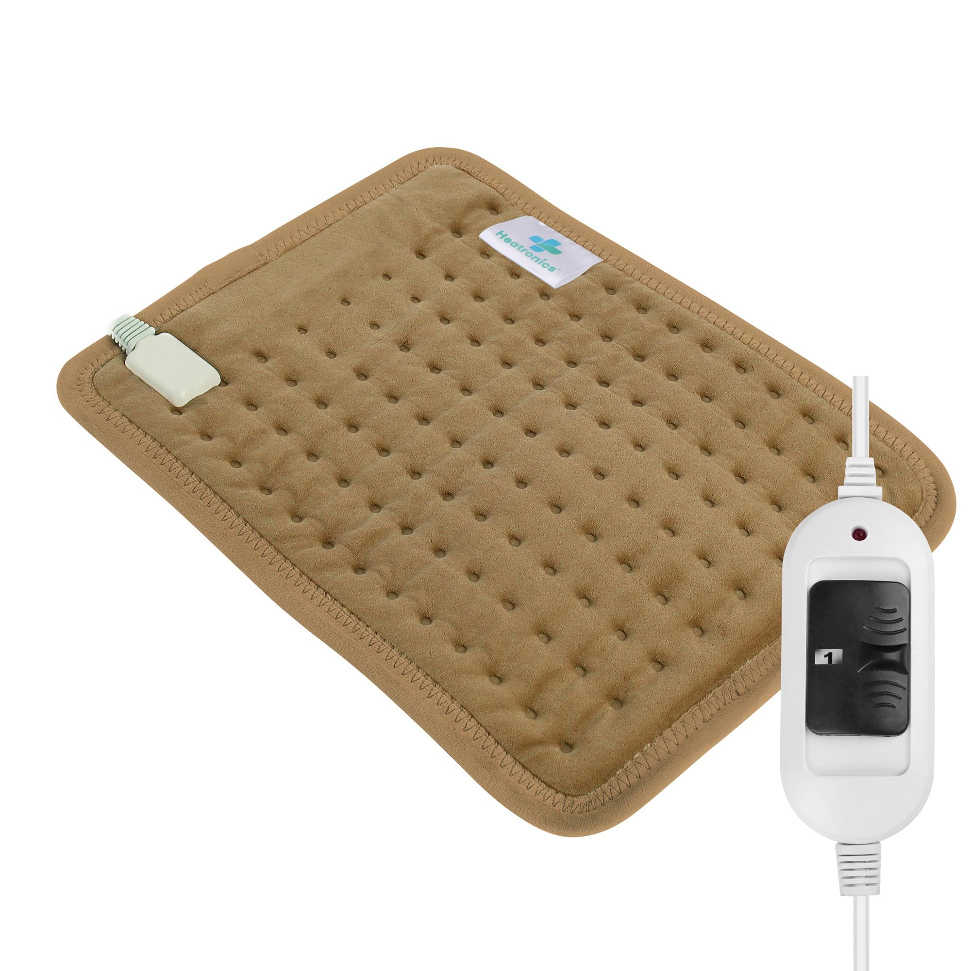 HEATRONICS® Heating Pad for Back Pain & Period Cramps (10 Colours) | Regular Size | Analog | Electric Heating Pad for Back, Neck, Leg & Shoulder Pain Relief (Beige) (B0D761MVGS) Amazon Price History, Amazon Price Tracker