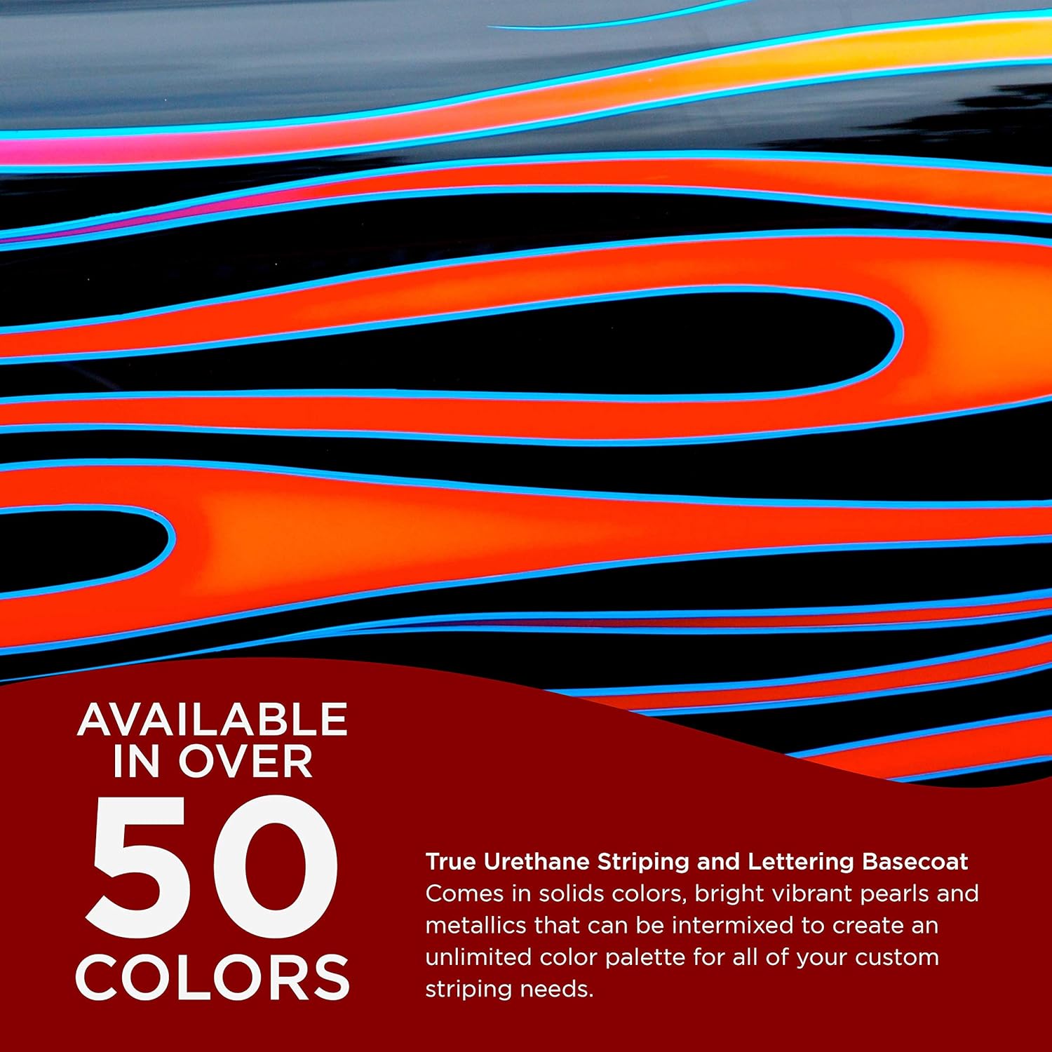 Custom Shop Crimson Red Ktu Urethane Pinstriping Paint