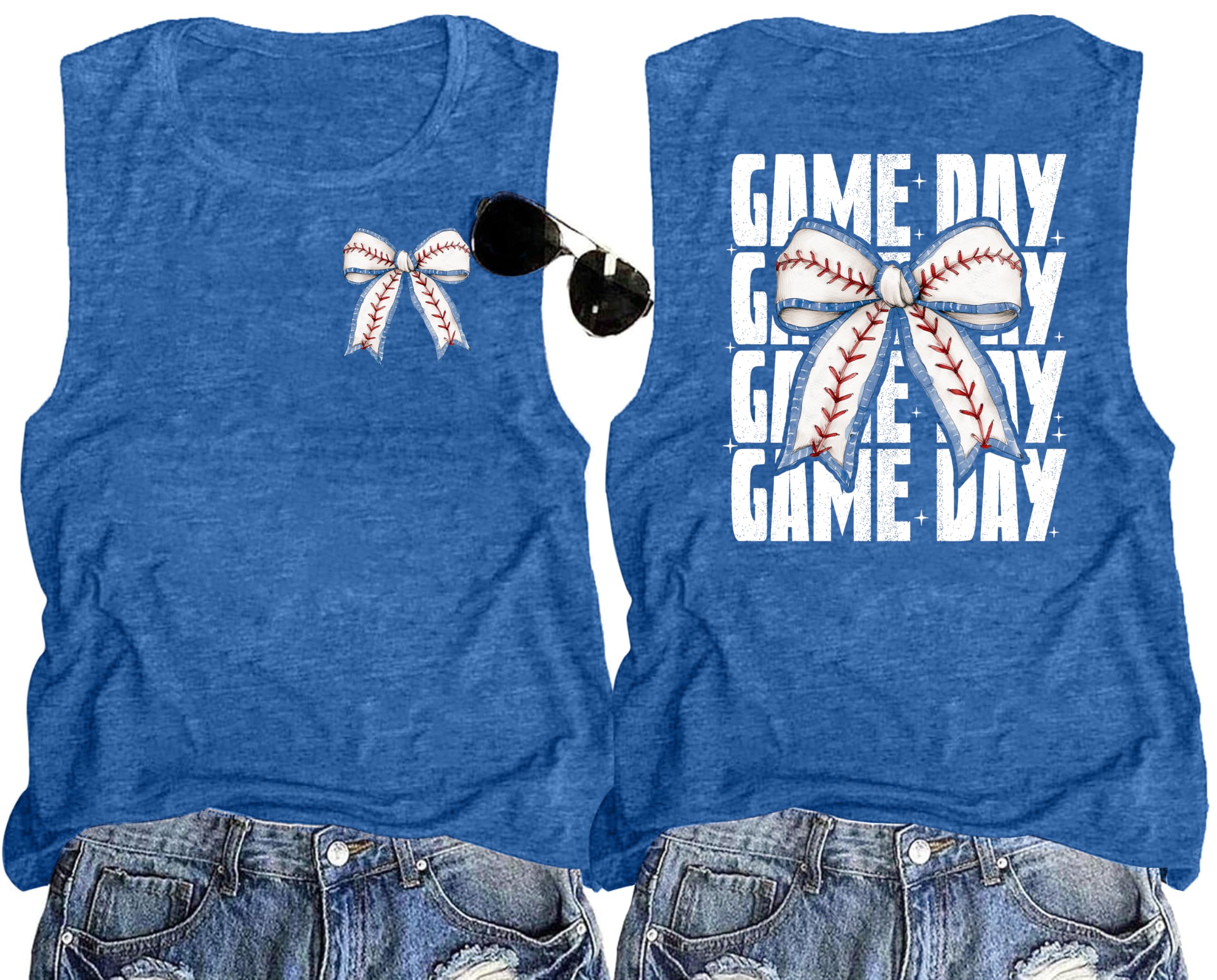 Baseball Mom Shirt Tank Tops Baseball Love Graphic Tee Shirts Women Summer Casual Loose Sleeveless Shirt