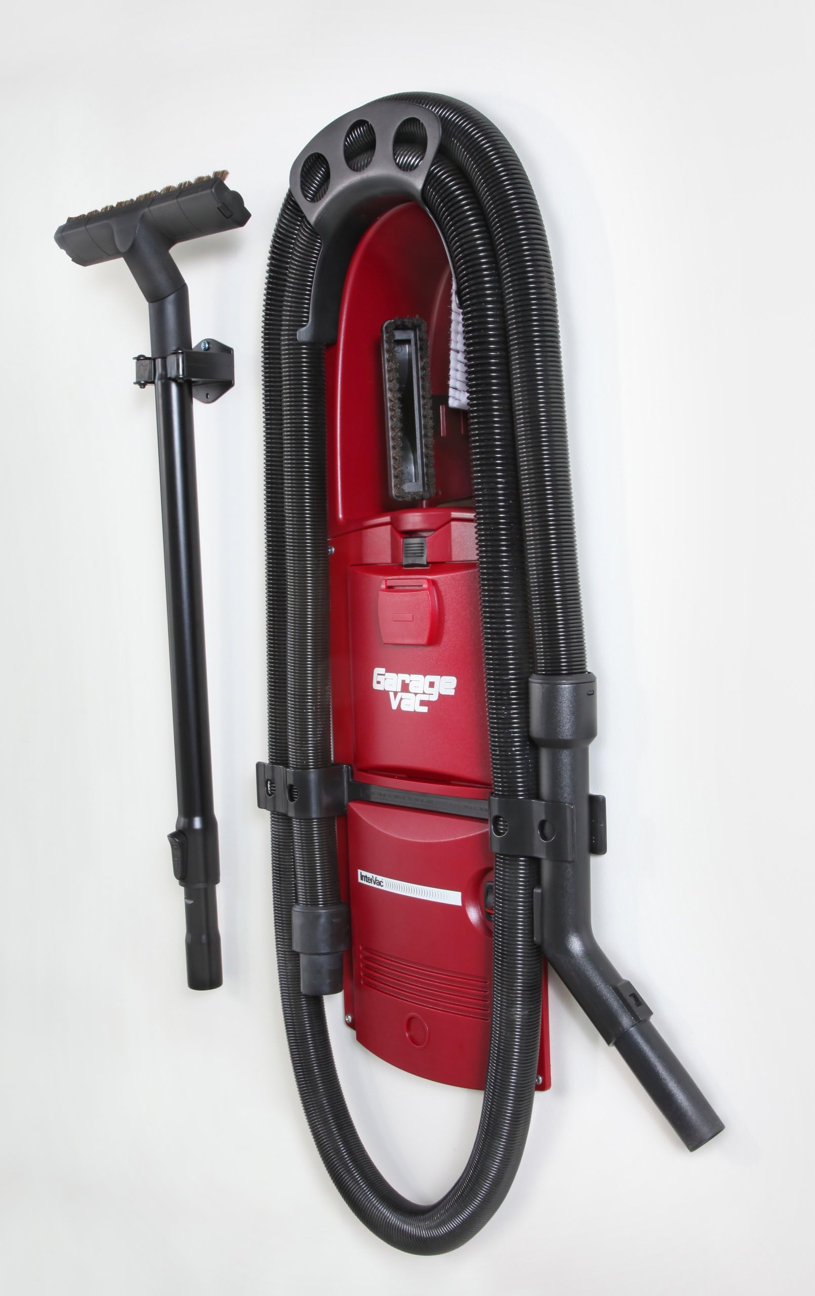 GarageVac Maroon Garage Vacuum Wall Mounted Vacuum for Your Garage, Home Office, etc. Made in The USA.