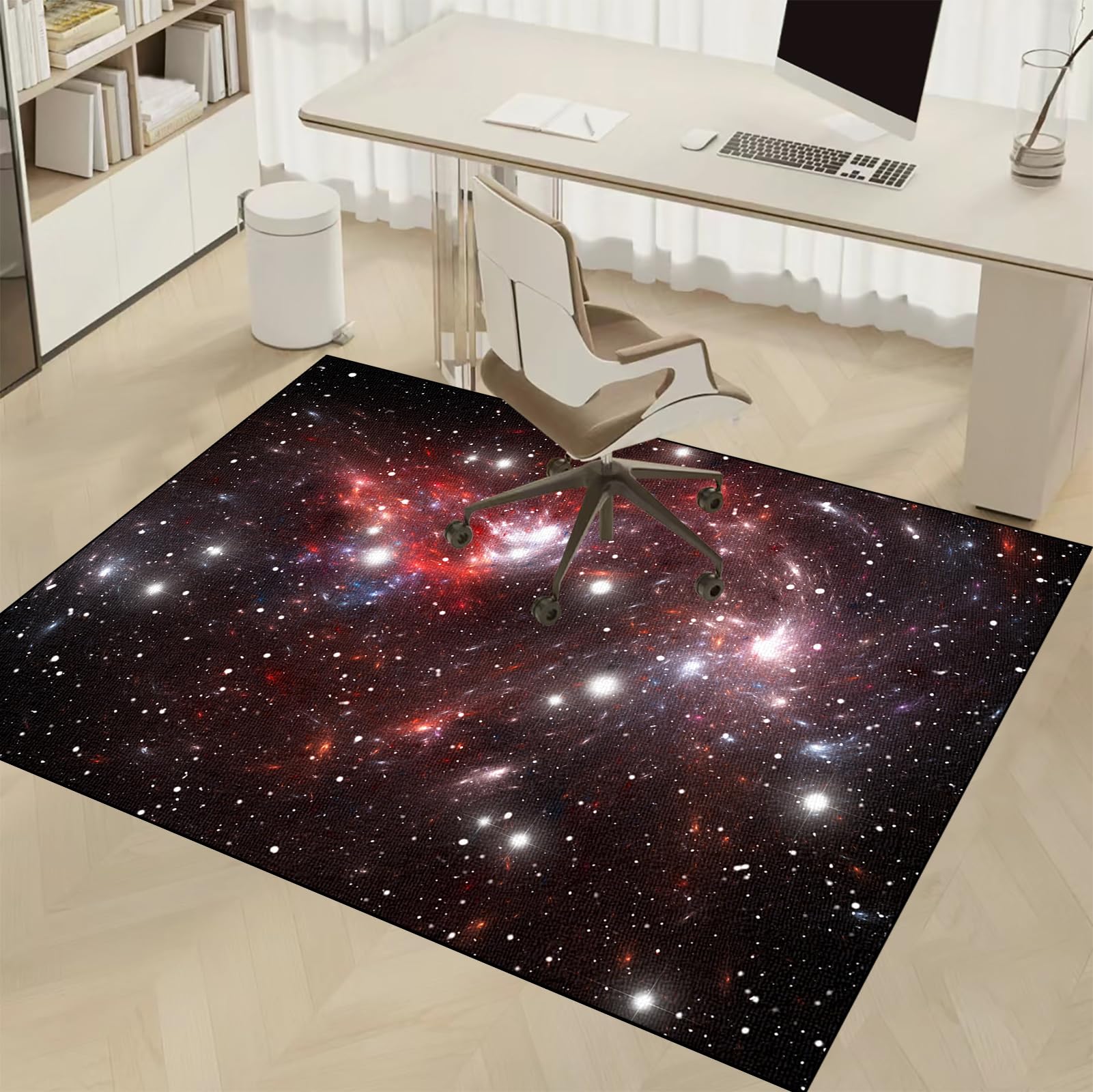 Mata pod fotel gamingowy do biura i podłóg z twardego drewna, wytrzymała mata ochronna na krzesło do toczenia, 90 x 120 cm, antypoślizgowy dywan do gier na twardą i płytkową podłogę, mata na biurko