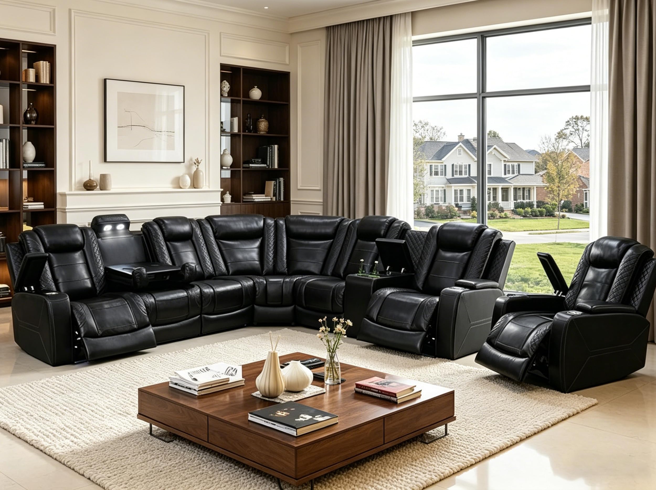 Black1 / Sectional+Chair