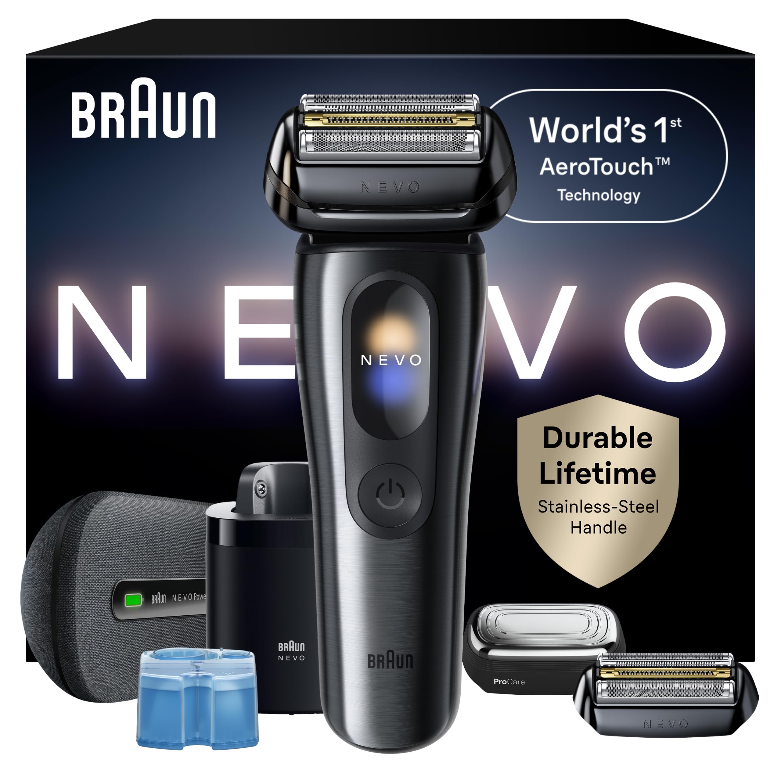 Photo 1 of Braun NEVO Men's Electric Shaver with AeroTouch Technology