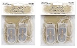 Tim Holtz Idea-Ology Christmas Holiday 2023 Tiny Multicolor Lights, Bundle of 2 Packages, 4 Light Strands Total