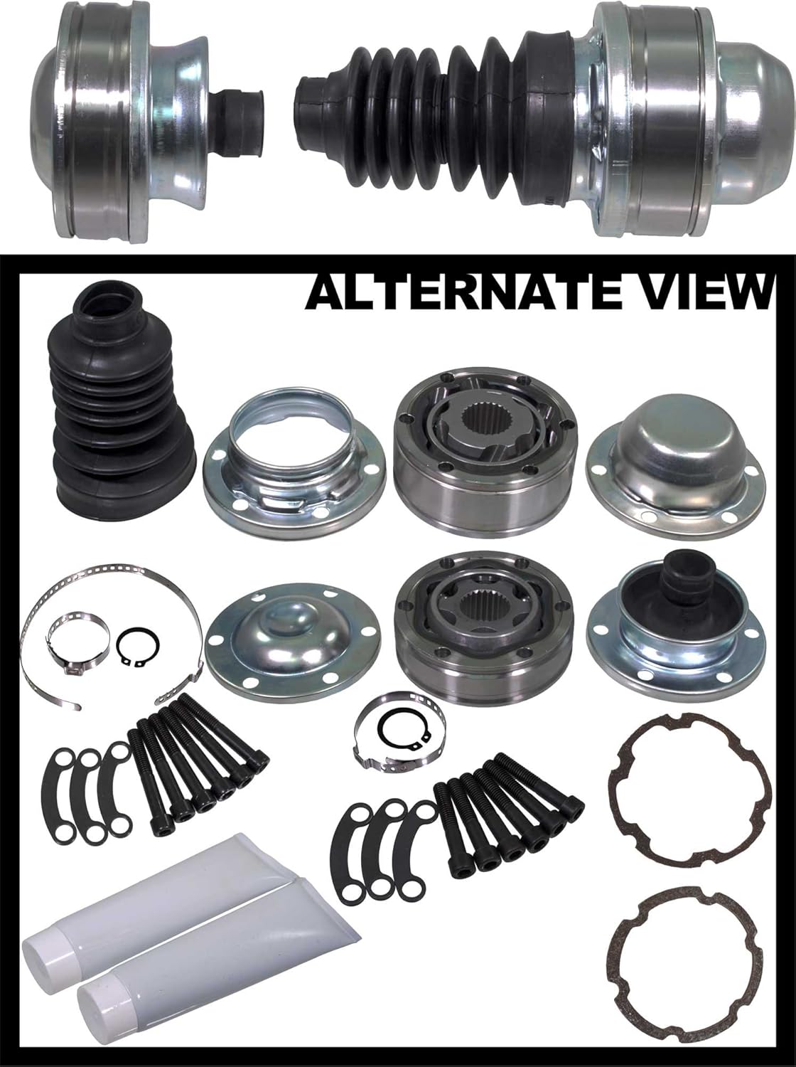 APDTY 043413 & 043412 4WD Front Driveshaft Rebuild Kit Fits