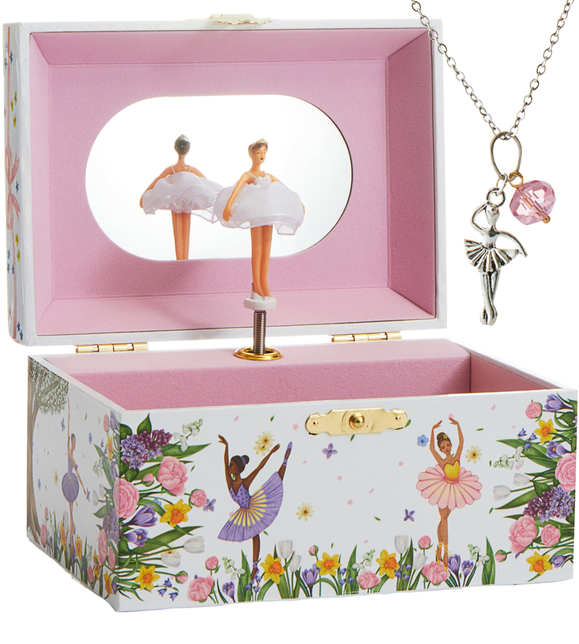 Amazon.com: ABI + OLIE Musical Ballerina Jewelry box for Girls