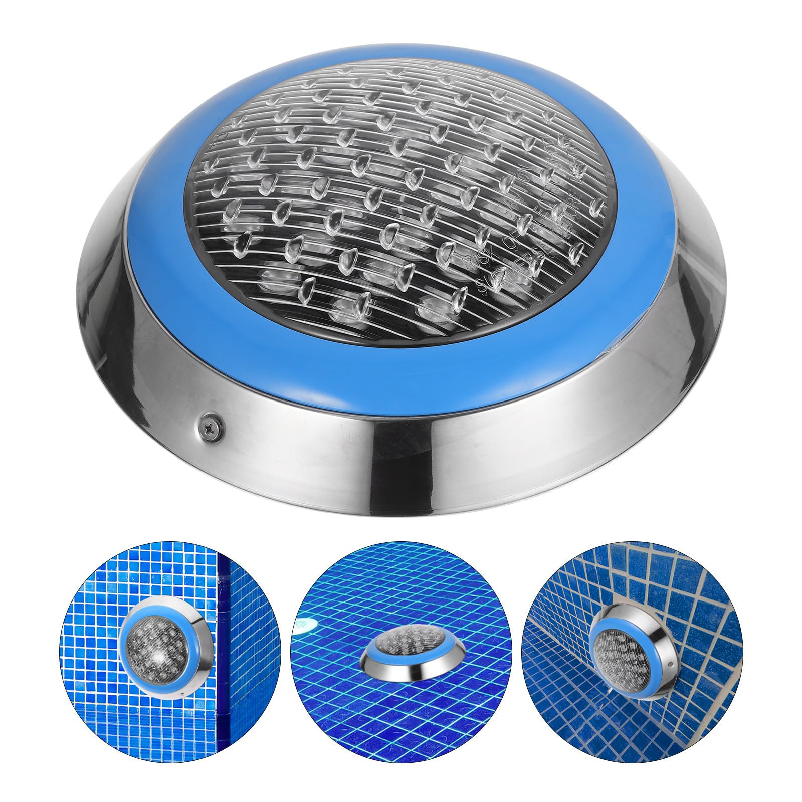 GALPADA LED Poolbeleuchtung mit Fernbedienung 24w Unterwasser LED Leuchte in Blau aus Edelstahl Undpc für Einfache Farbanpassung und Helligkeitsregelung im Garten