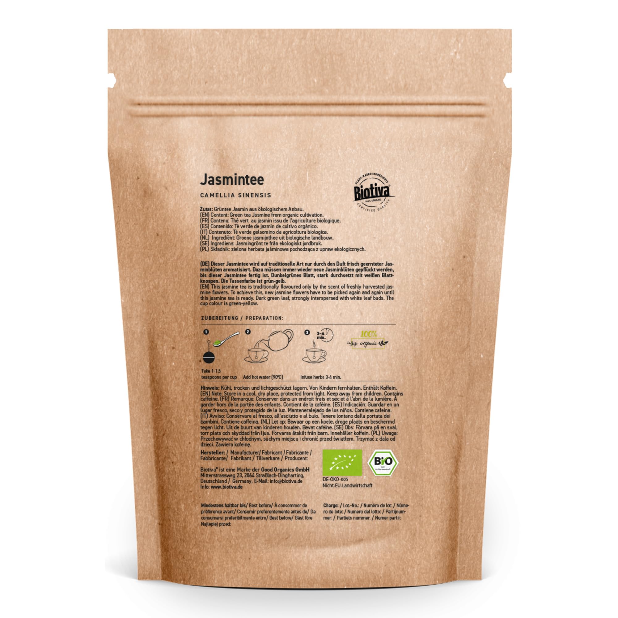 Herbata jaśminowa, 100g organiczna