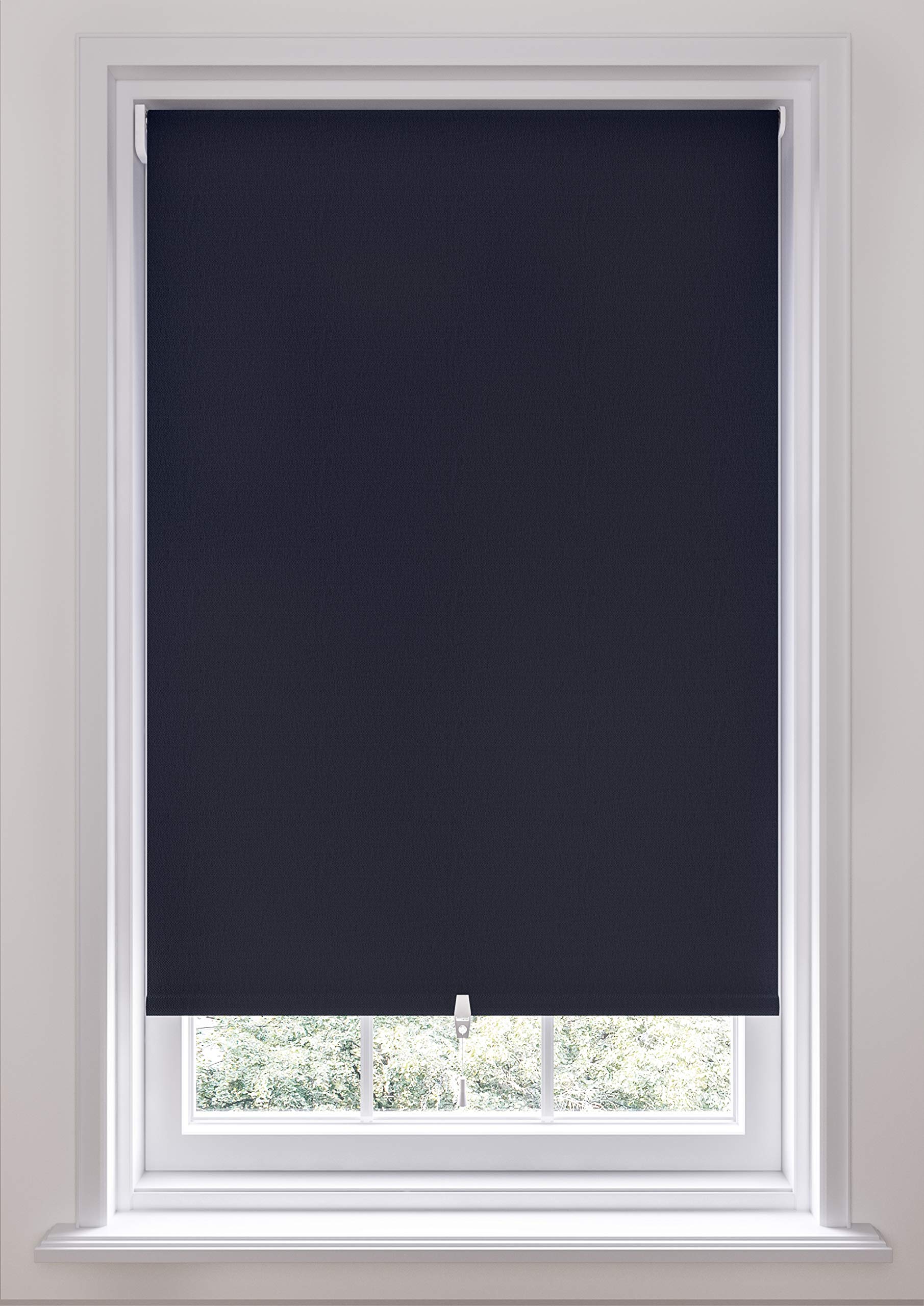 Swish Light Cordless Blackout Roller Blind, Ink, W120 Cm X D170 Cm