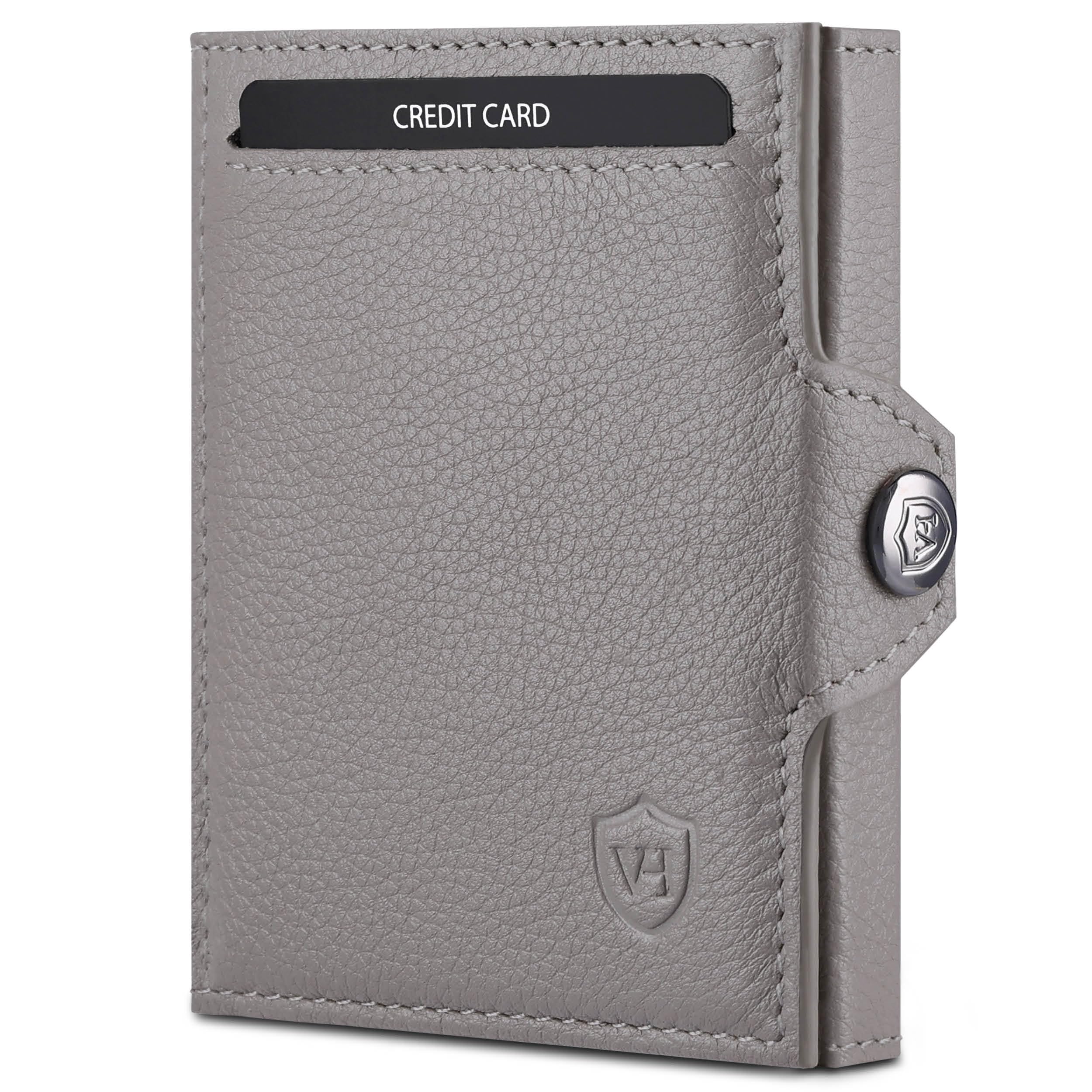 VON HEESEN Slim Wallet mit RFID-Schutz - Mini Geldbörse Herren & Damen klein - Kreditkartenetui Geldklammer Kartenetui - Geldbeutel Portmonee Portemonnaie klein