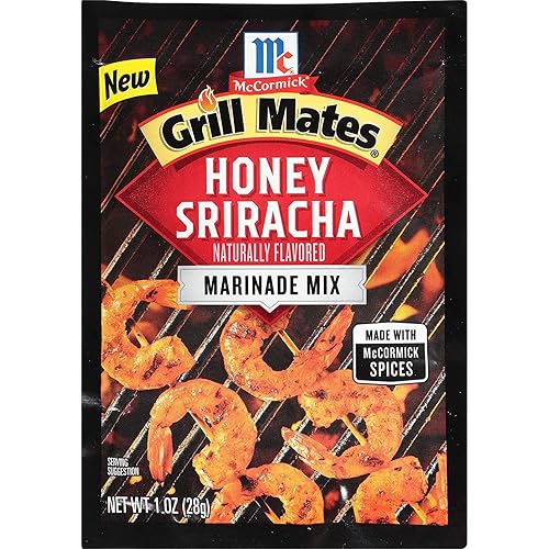McCormick Grill Mates - Mezcla de adobo de miel y sriracha, 1 onza (paquete de 4)