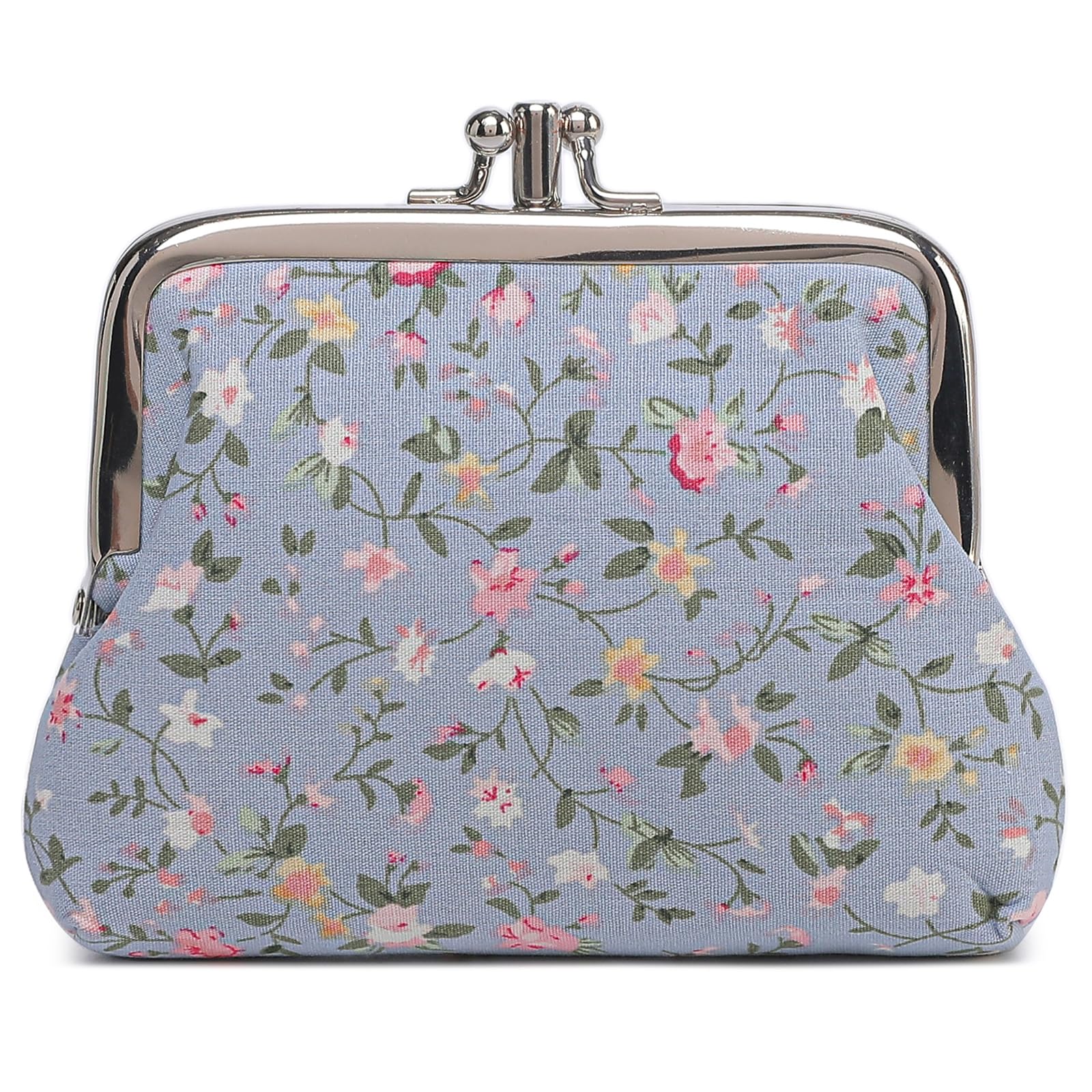sanxiner Cute Floral Buckle Coin Purses Vintage Pouch Kiss-lock Change Purse Wallets-picture-22