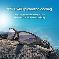 Vista 7 de Duduma Gafas de sol deportivas polarizadas para hombres y mujeres, para correr, ciclismo, pesca, golf, conducción, gafas de sol Tr90