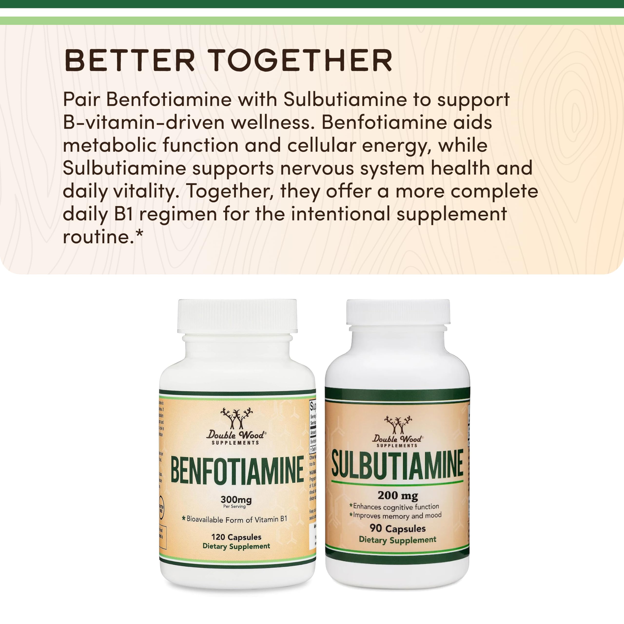 Benfotiamine 300mg, Vitamin B1, Fat Soluble, 120 Capsules — Amazon image 7