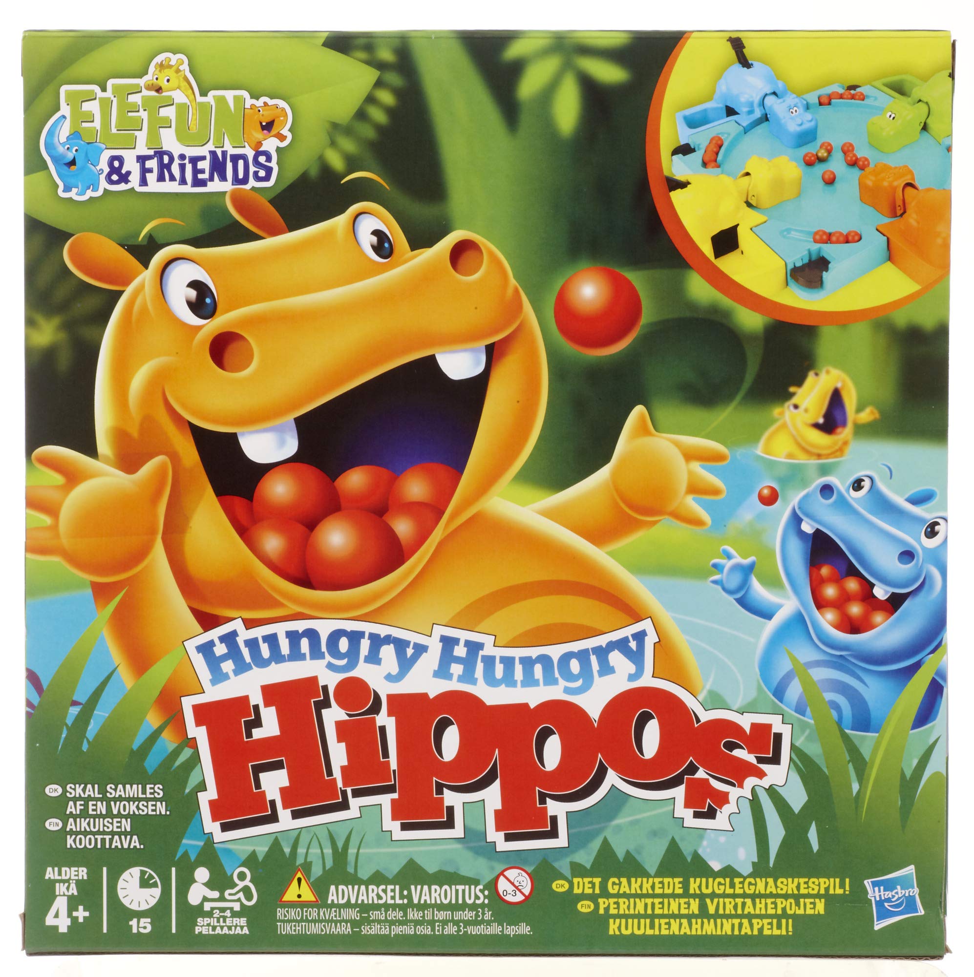 Hungry Hungry Hippos Game, Fun Board Game For Kids, Board Game for Boys and Girls Ages 4 years old and Up, For Kids