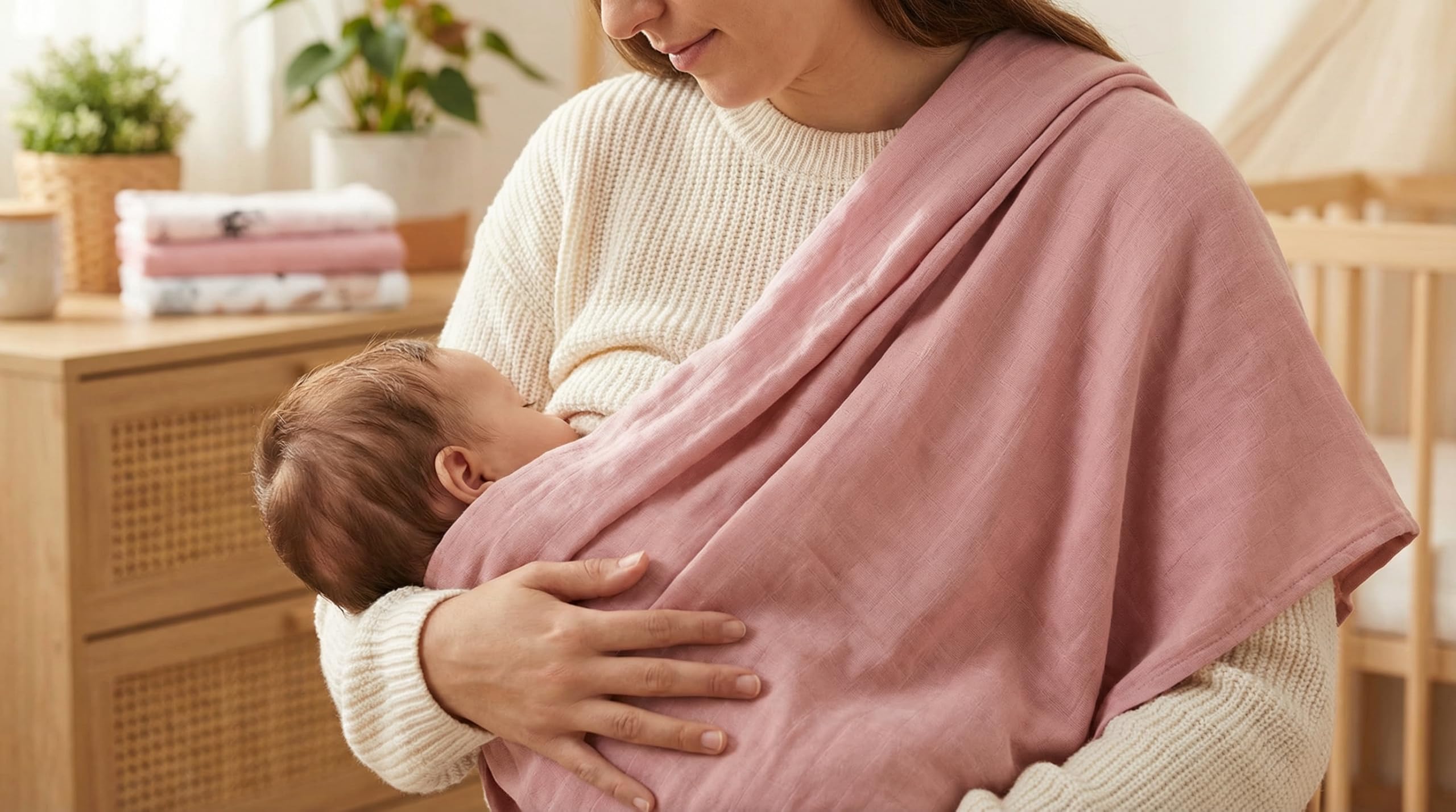 BABYSAFE Mussole Neonato Cotone Biologico 80x70cm Pacco da 3 Certificato OEKO-TEX Made in Europe
