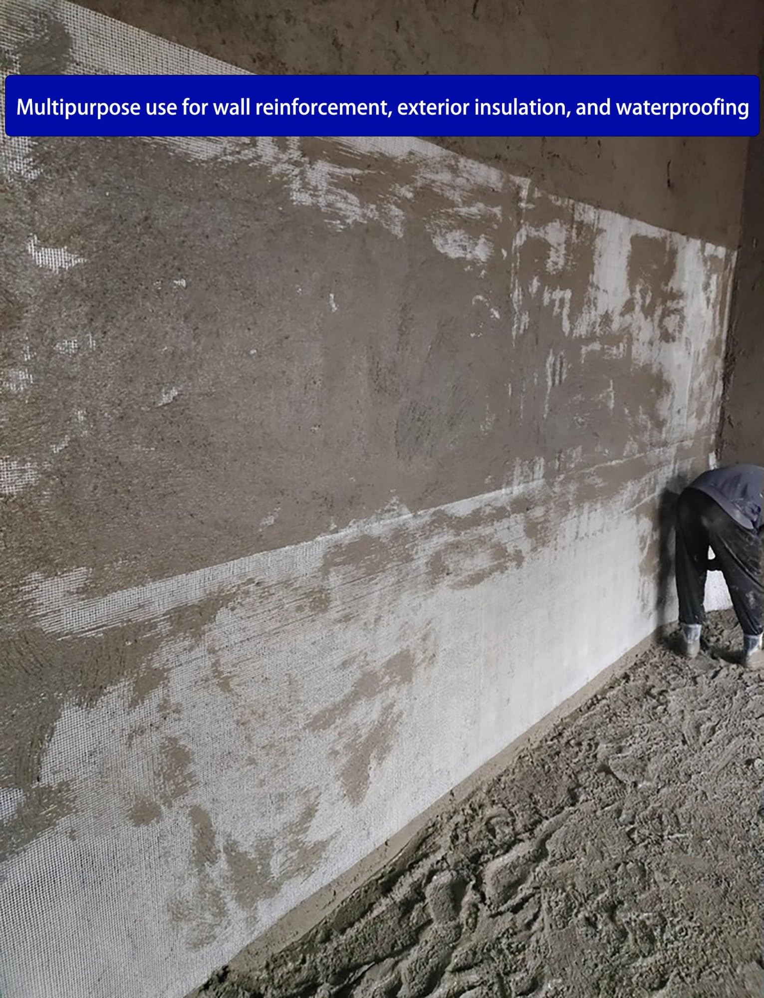 Rete in Fibra di Vetro Alcali, Rinforzo Muro per Intonaco & Rasatura | Rete Antifessurazioni Pareti Int/Est, Riparazione Isolamento & Stucco, Alta Resistenza(Hole 0.7cm/1x30 meters)
