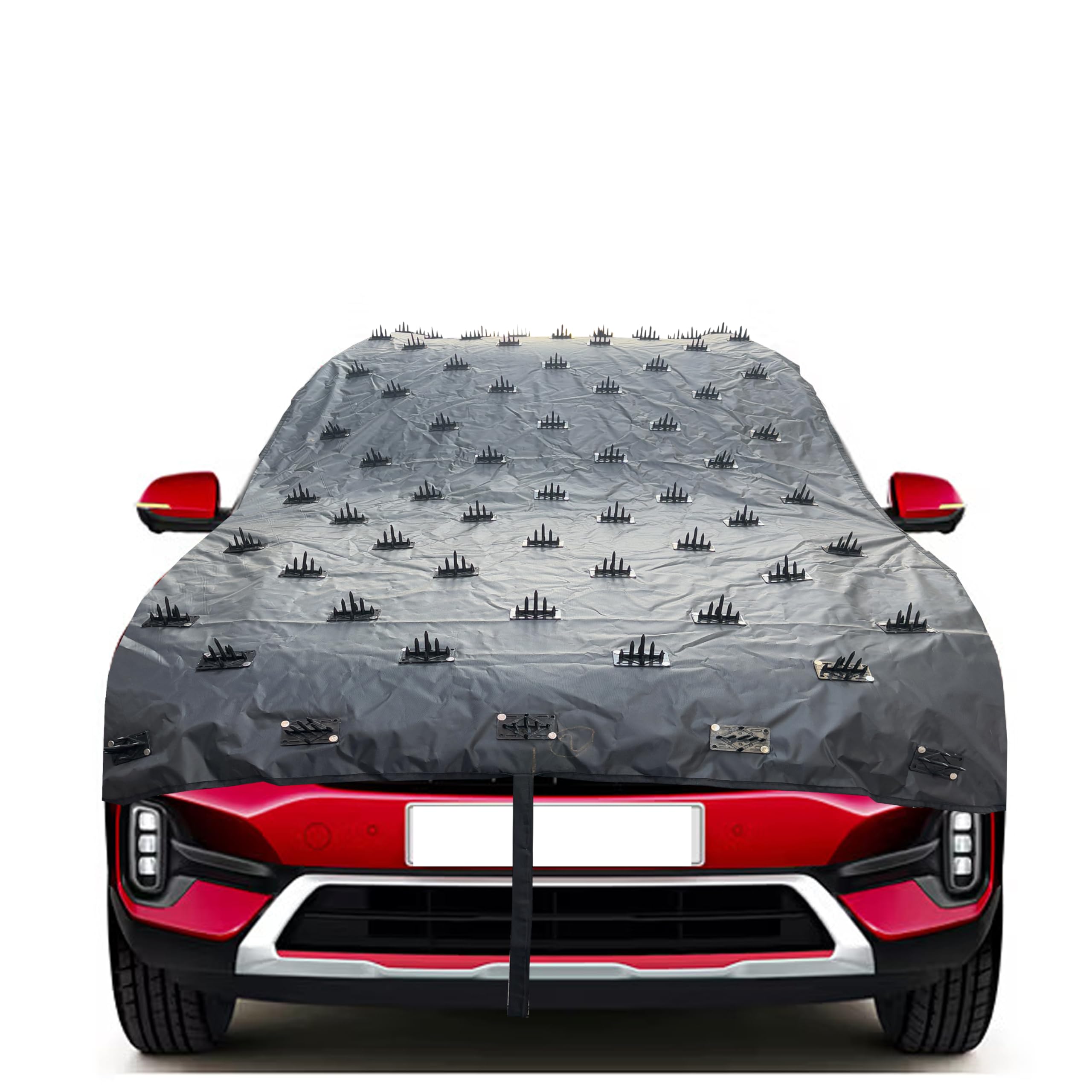 AUTOUNIKO Protection Car Cover from Dogs, Pets and Animal Complete Protection Car Cover for Both roof and Bonnet Attach Full with Spikes Cars (17ftX55Inch All Cars)