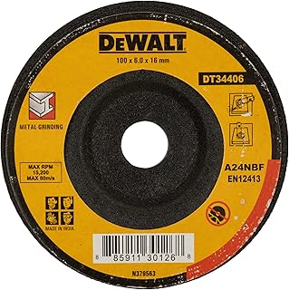 DEWALT DT34406B25 100x6x16mm Metal Grinding Abrasive Wheels for Angle Grinders (25 pieces box)